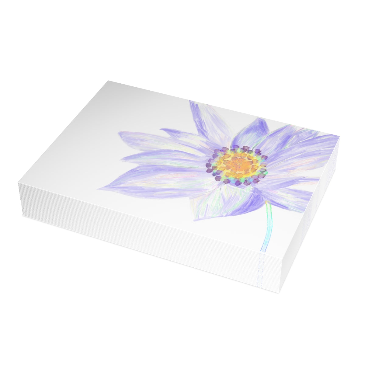 Clematis Folded Greeting Card