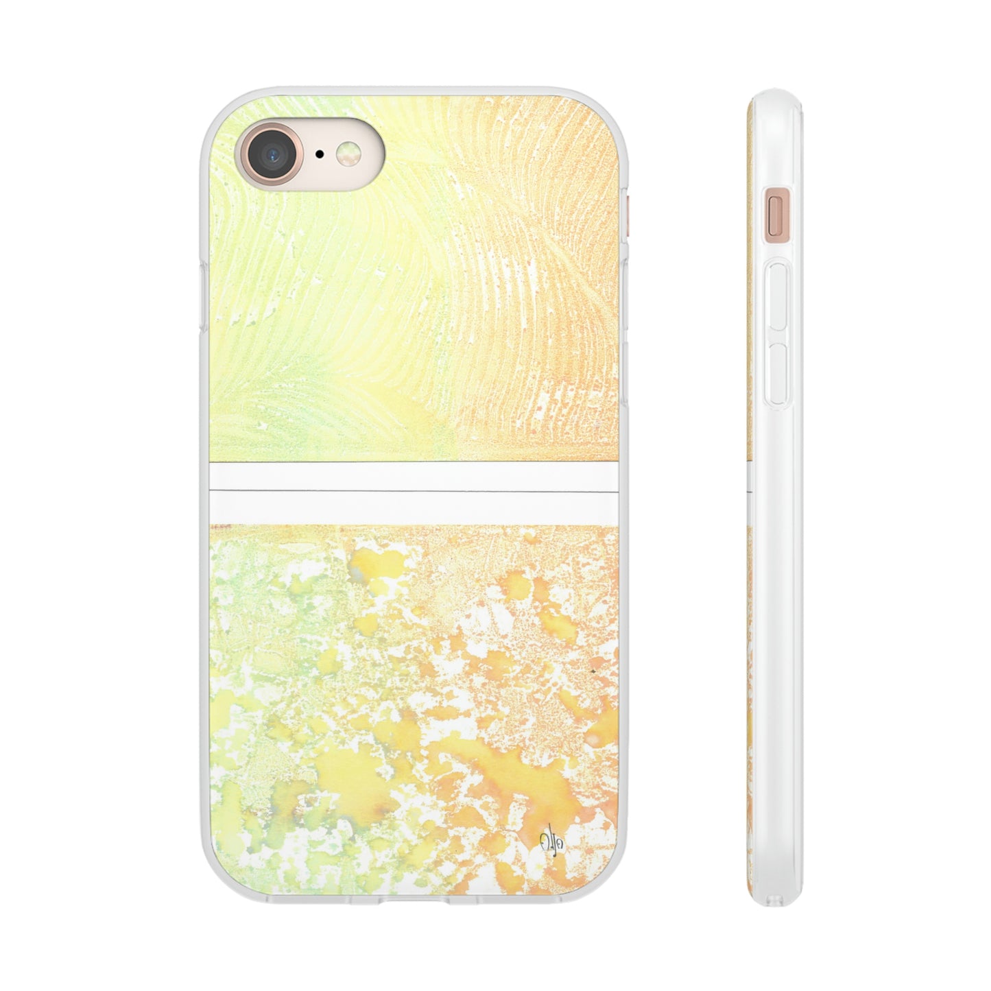 iPhone and Samsung Galaxy Flexi Phone Case Piña Colada with Tropical Waves - Alja Design