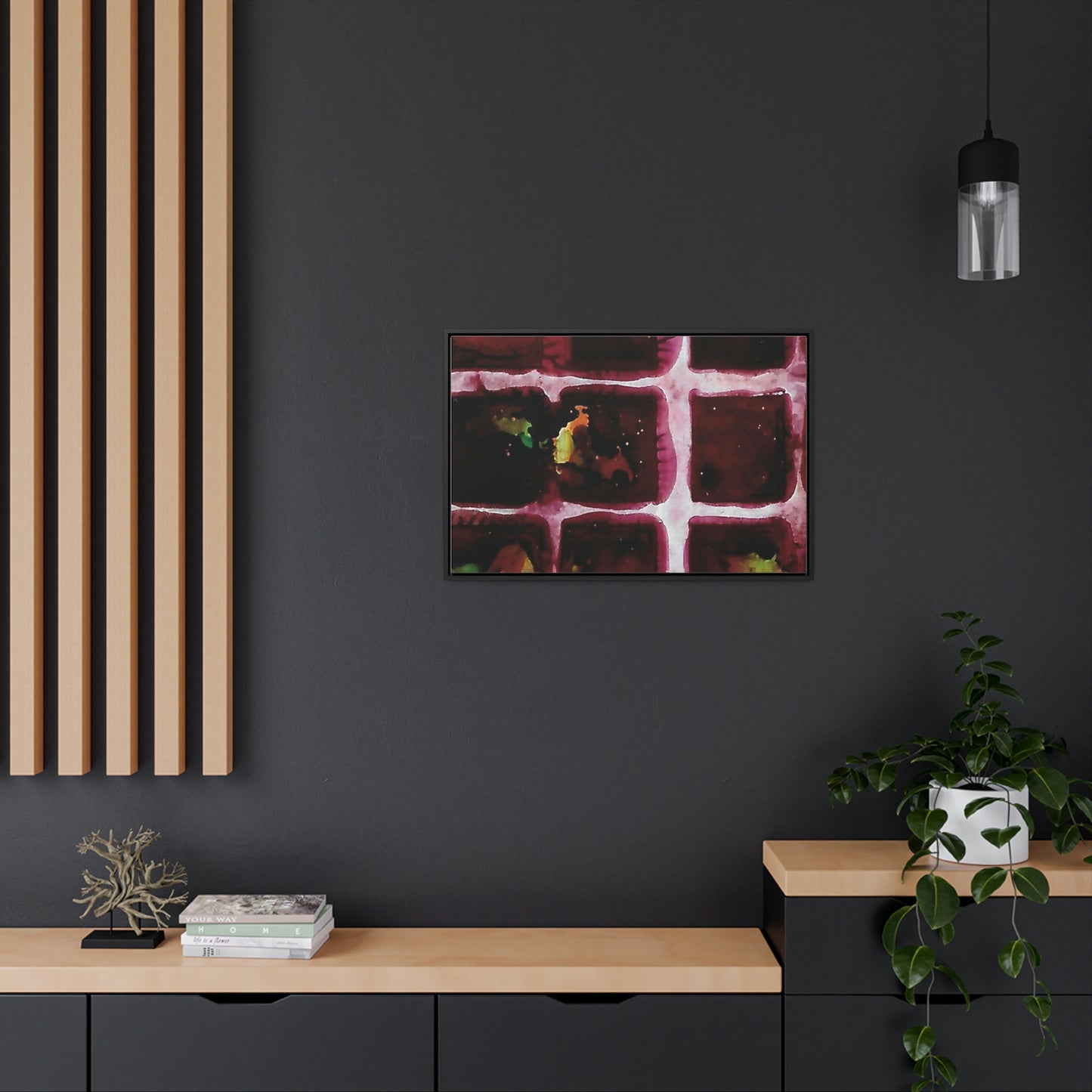 Off the Grid 10 Framed Canvas Print - Alja Design