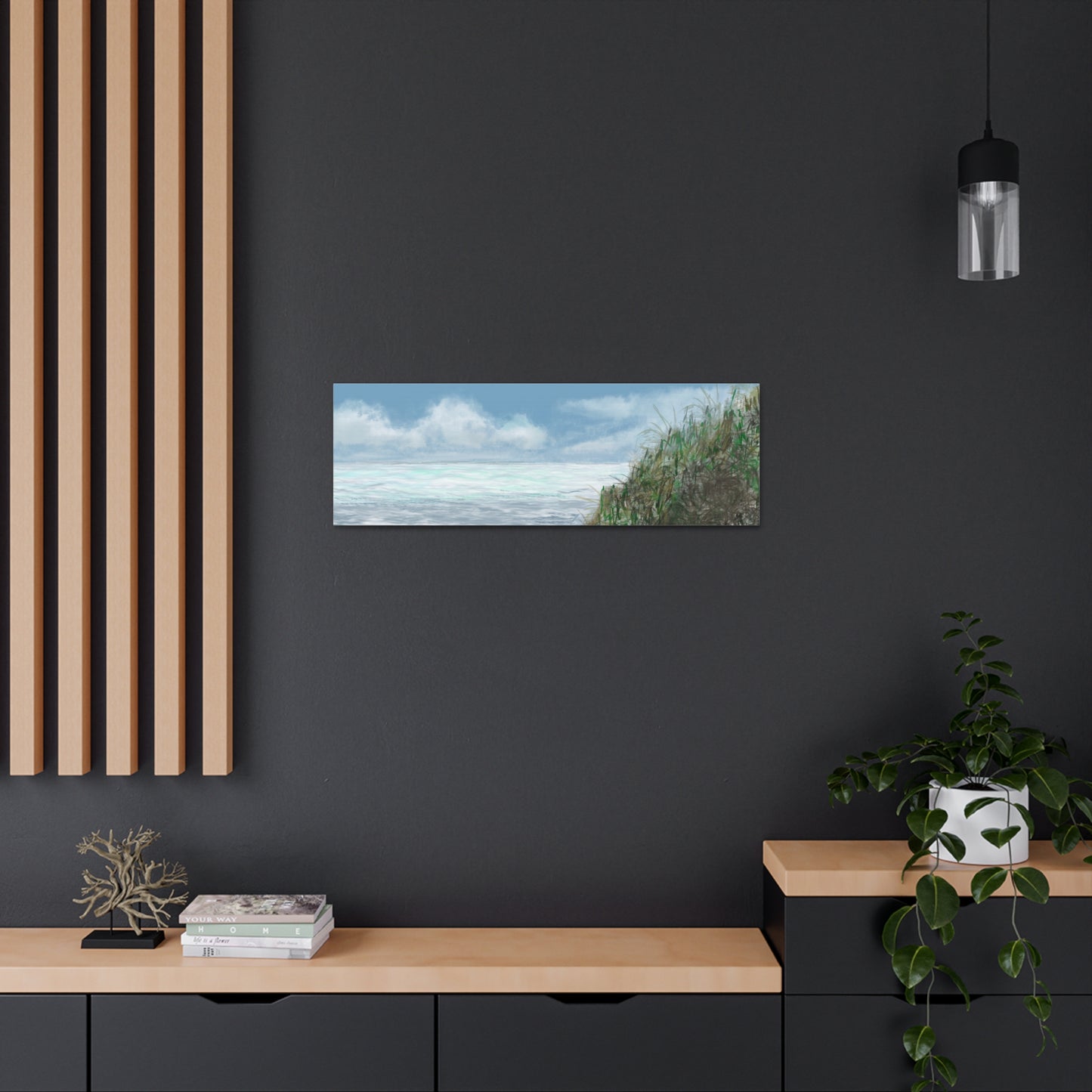 West Cliff Canvas Print - Alja Design