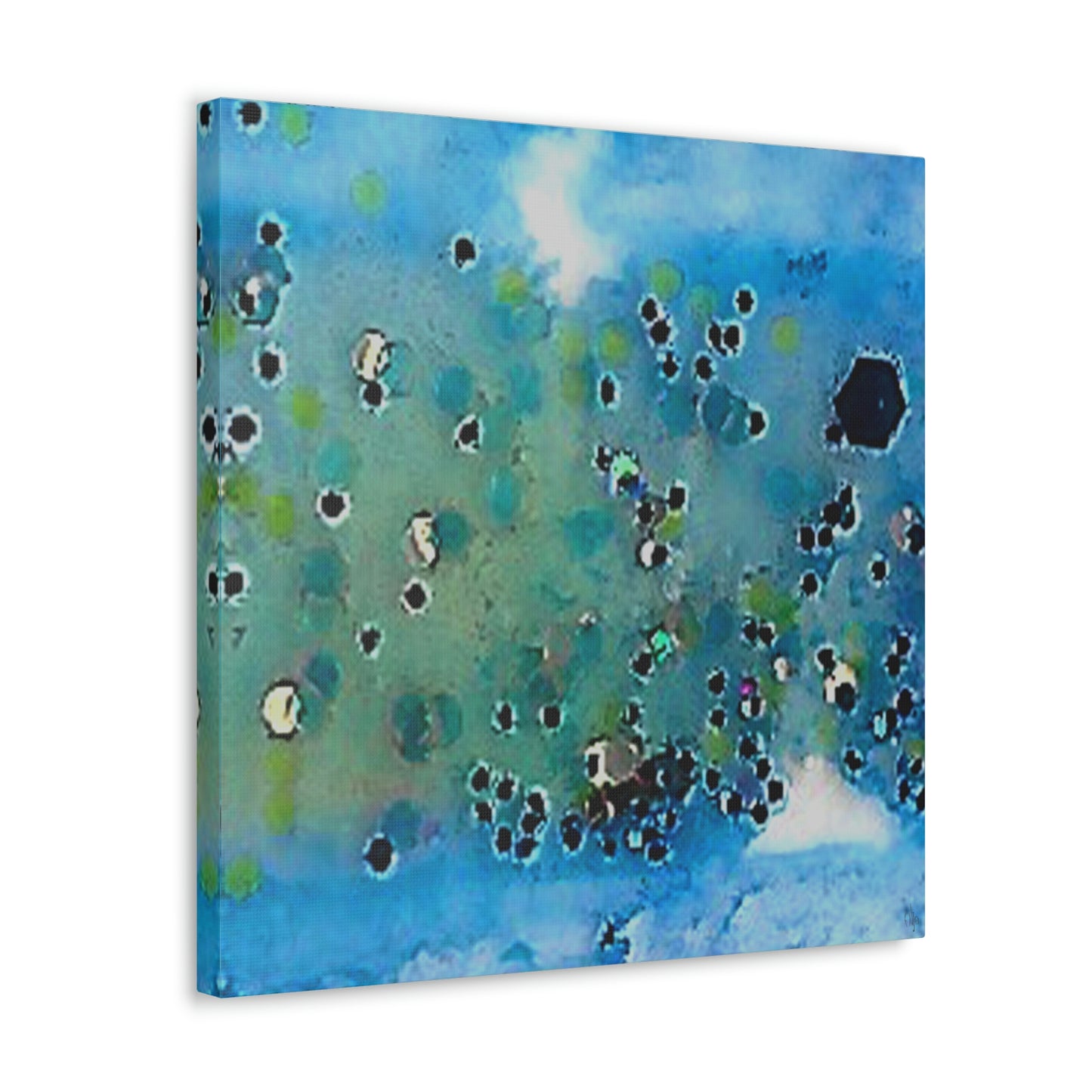 Fractal Blue 5 Canvas Print - Alja Design