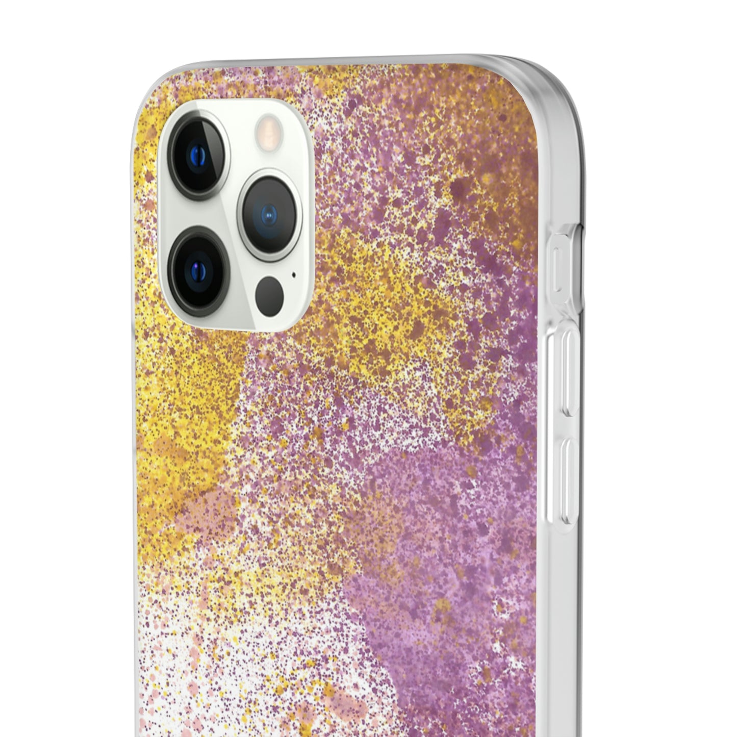 iPhone and Samsung Galaxy Flexi Phone Case Purple Blocks - Alja Design