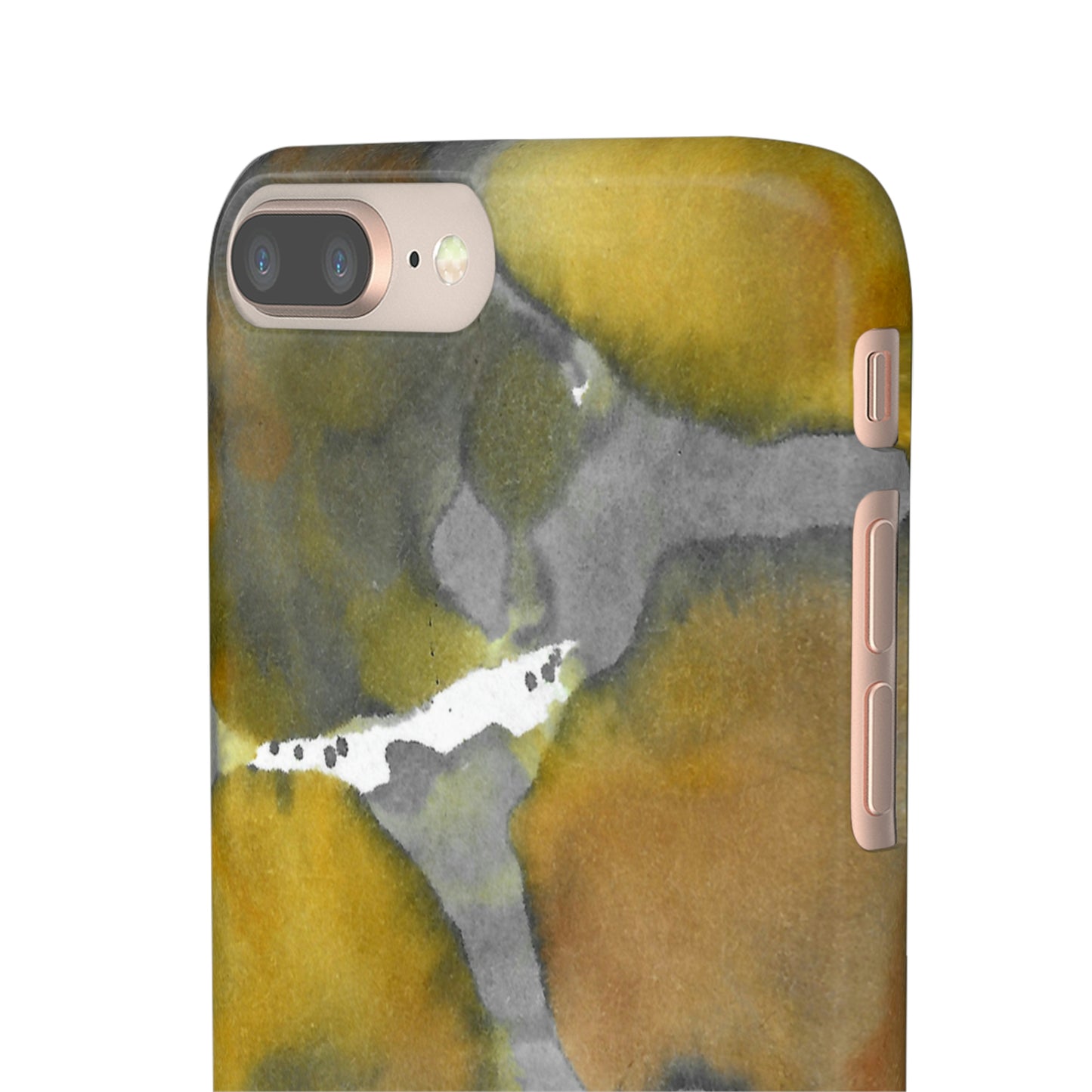 iPhone Samsung Galaxy Pixel5G Snap Case Phone Case Yellow Volcano - Alja Design