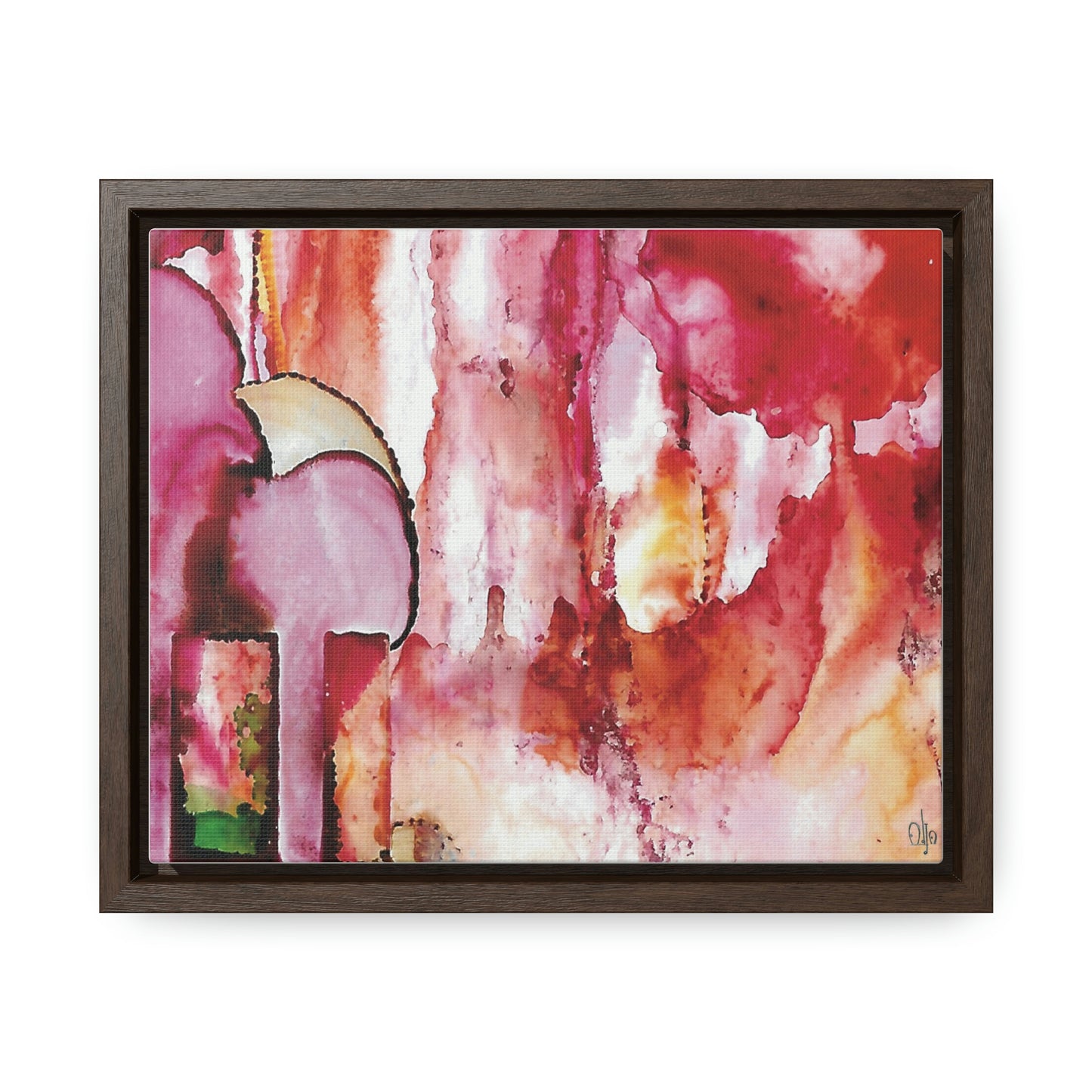 Off the Grid 6 Framed Canvas Print - Alja Design