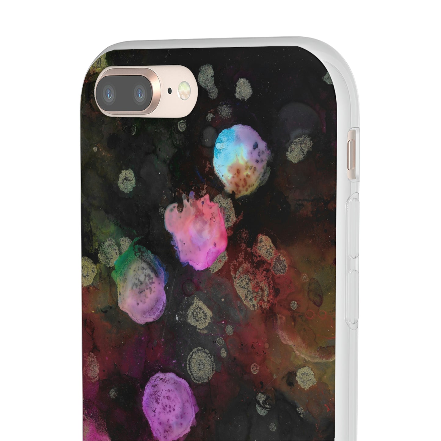 iPhone and Samsung Galaxy Flexi Phone Case Black Space - Alja Design