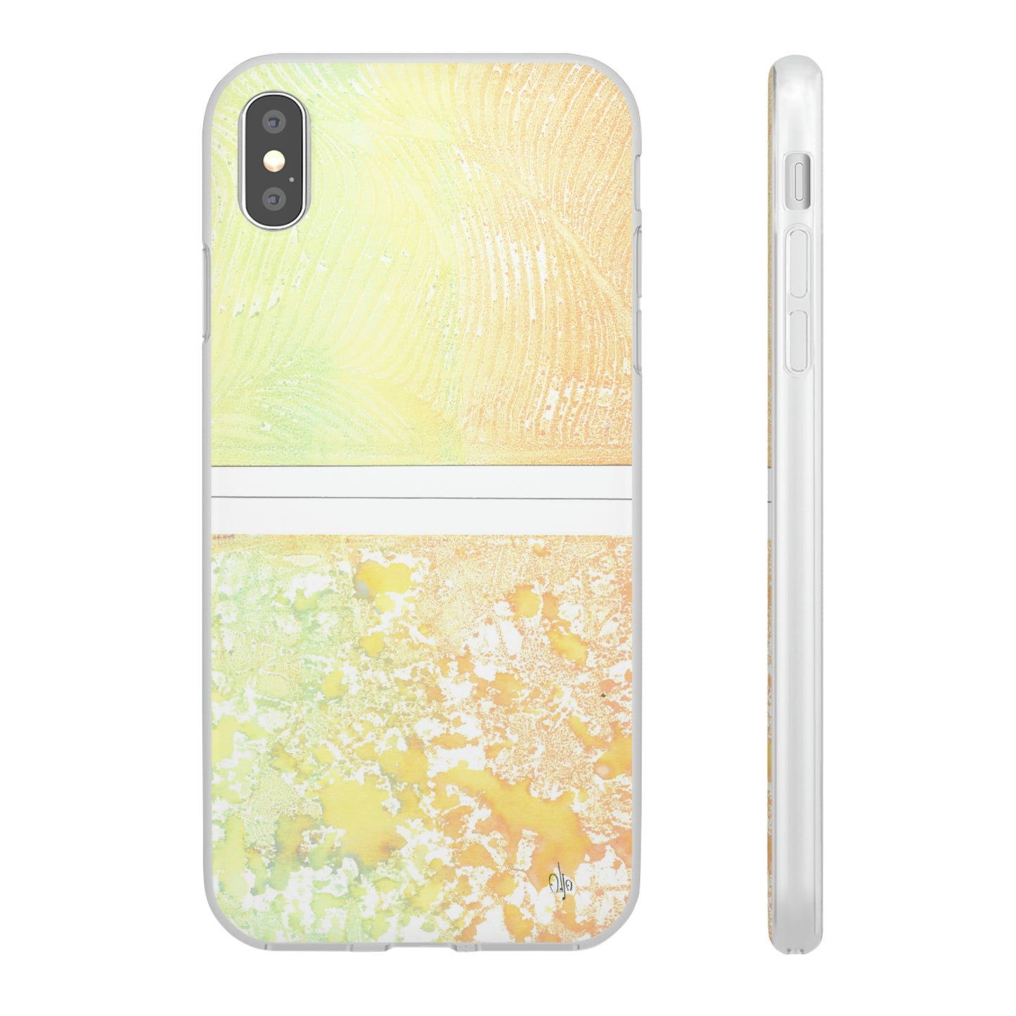 iPhone and Samsung Galaxy Flexi Phone Case Piña Colada with Tropical Waves - Alja Design