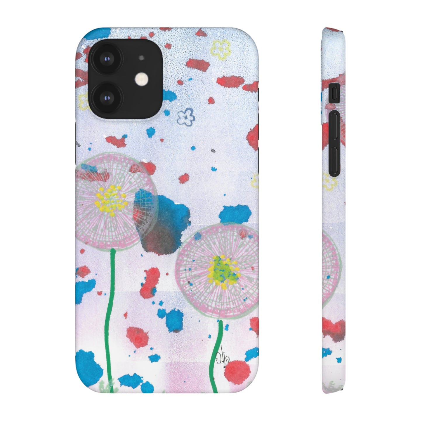iPhone Samsung Galaxy Pixel5G Snap Case Phone Case Dandelion Party - Alja Design