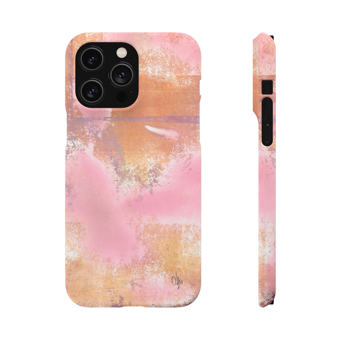 iPhone Samsung Galaxy Pixel5G Snap Case Phone Case Passionate Pink - Alja Design