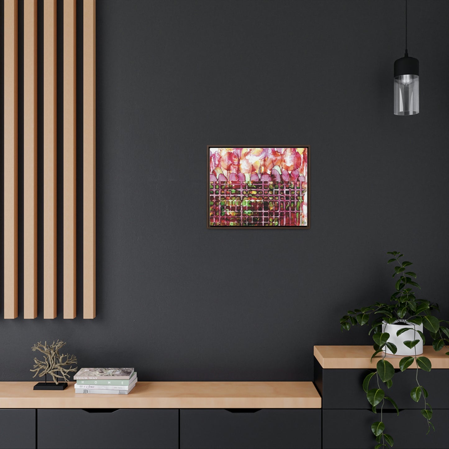 Off the Grid 14 Framed Canvas Print - Alja Design