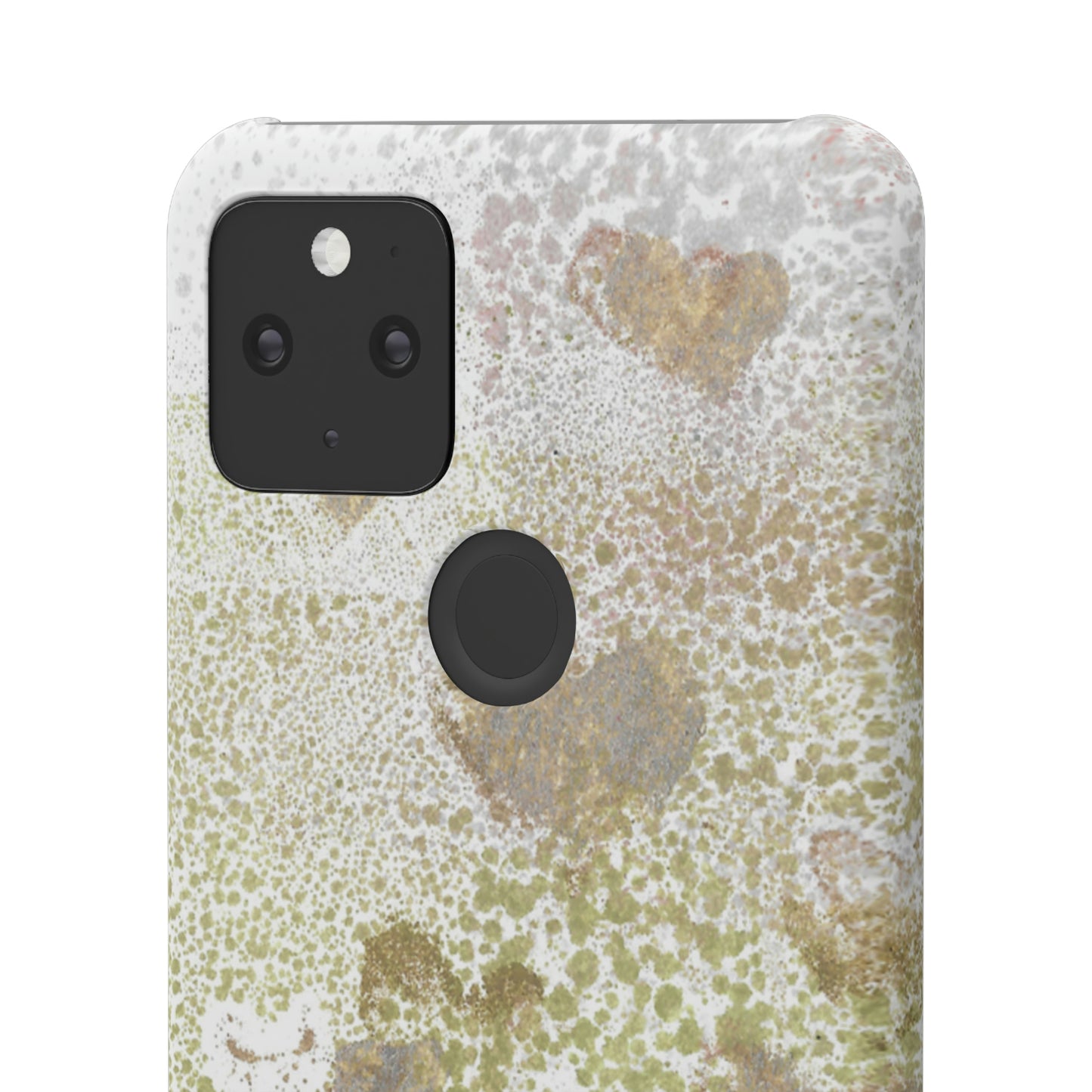 iPhone Samsung Galaxy Pixel5G Snap Case Phone Case Green Hearts - Alja Design
