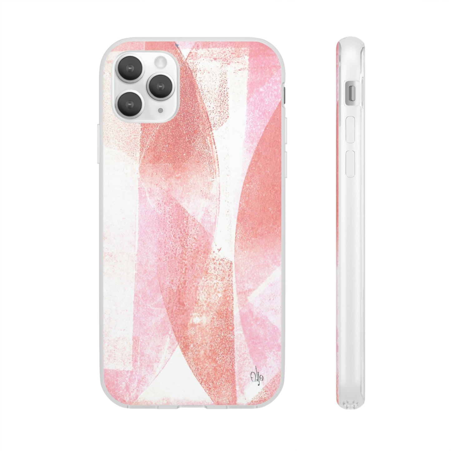 iPhone and Samsung Galaxy Flexi Phone Case Red Glass - Alja Design