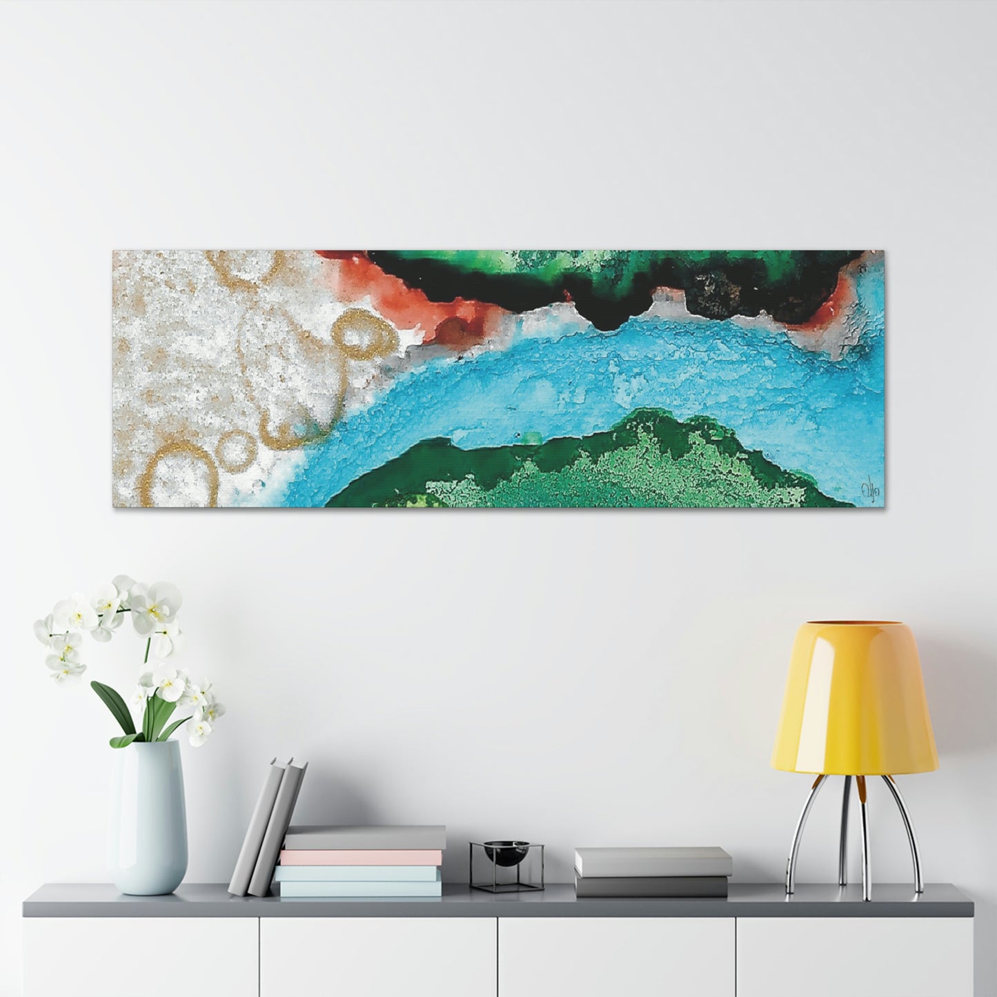 Inner Space 12 Canvas Print - Alja Design