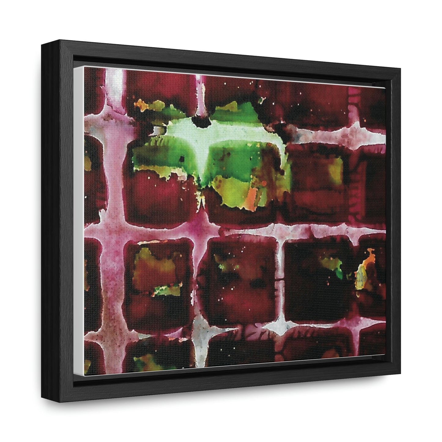 Off the Grid 7 Framed Canvas Print - Alja Design