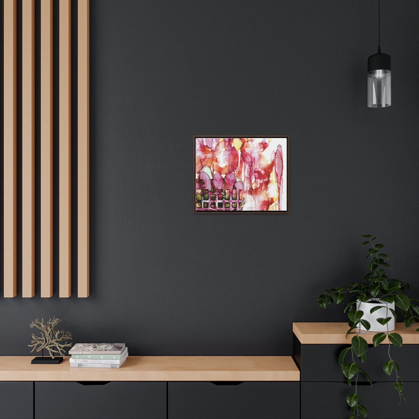 Off the Grid 13 Framed Canvas Print - Alja Design