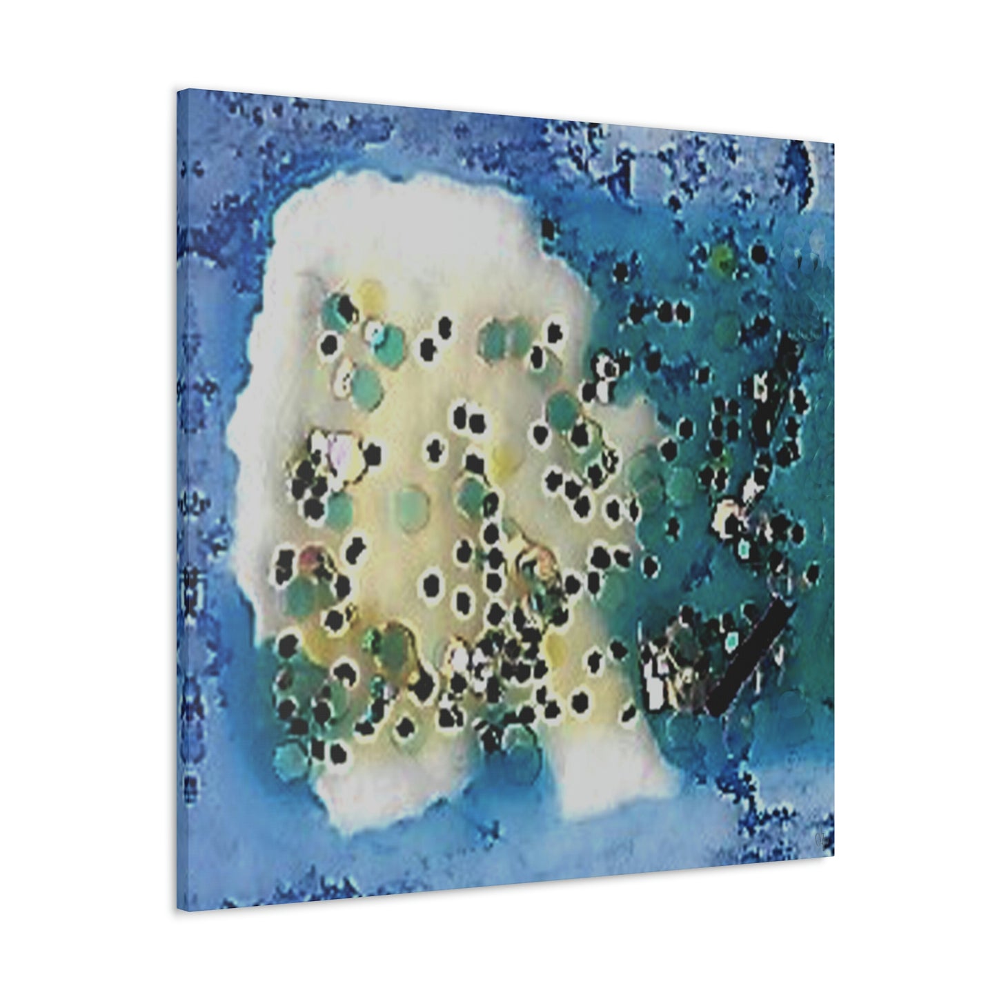 Fractal Blue 8 Canvas Print - Alja Design