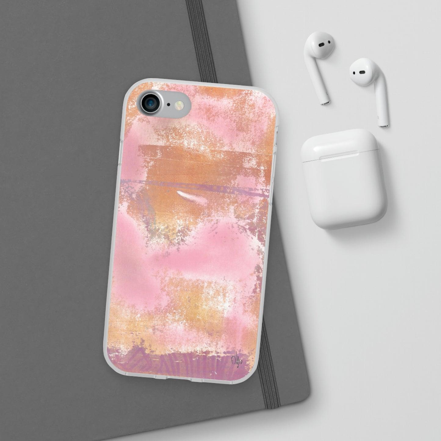 iPhone and Samsung Galaxy Flexi Phone Case Passionate Pink - Alja Design