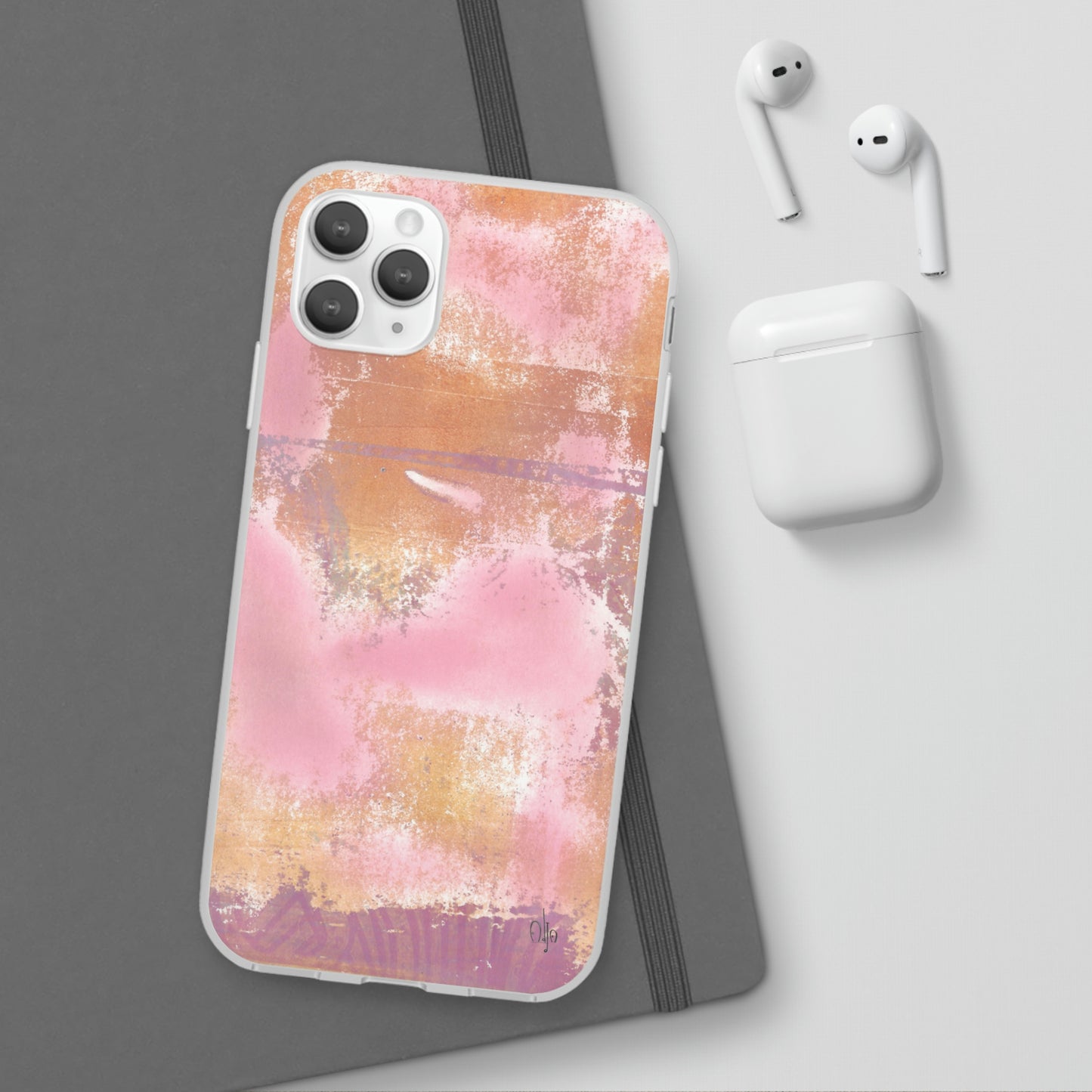 iPhone and Samsung Galaxy Flexi Phone Case Passionate Pink - Alja Design