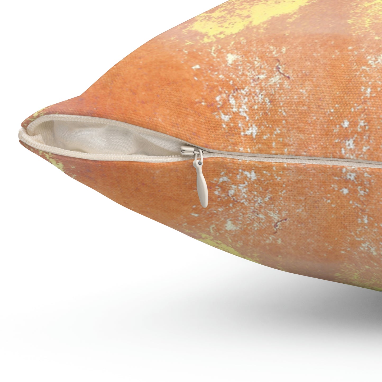 Passionate Orange Square Pillow - Alja Design