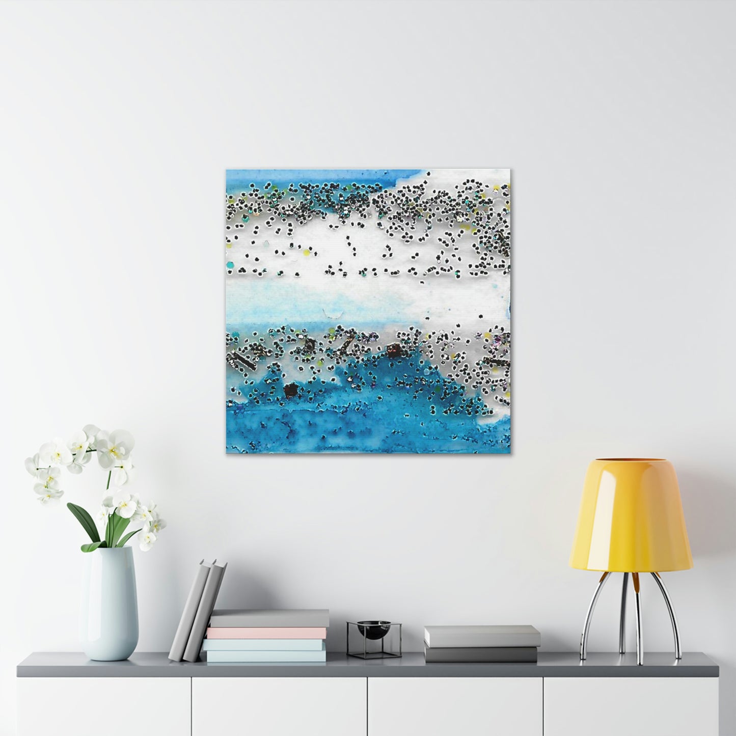 Fractal Blue 7 Canvas Print - Alja Design