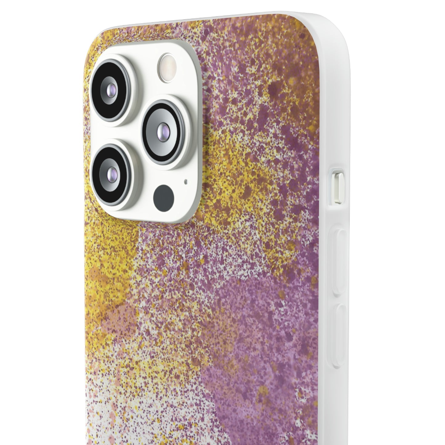 iPhone and Samsung Galaxy Flexi Phone Case Purple Blocks - Alja Design