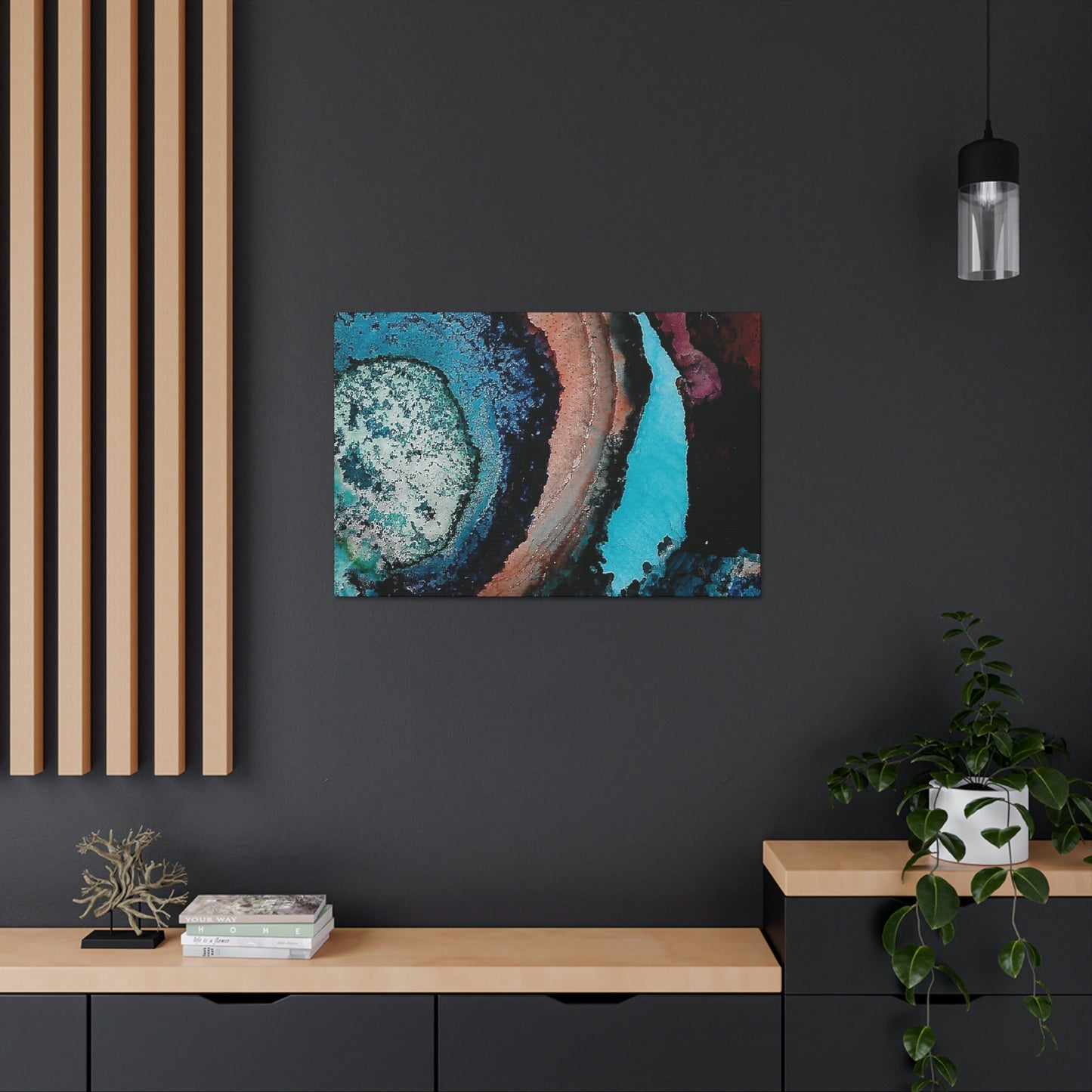 Inner Space 10 Canvas Print - Alja Design