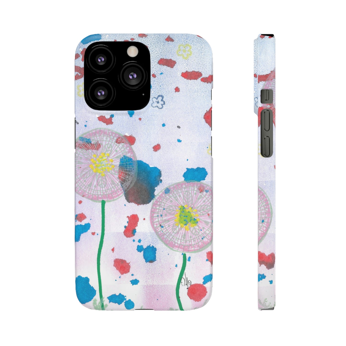 iPhone Samsung Galaxy Pixel5G Snap Case Phone Case Dandelion Party - Alja Design