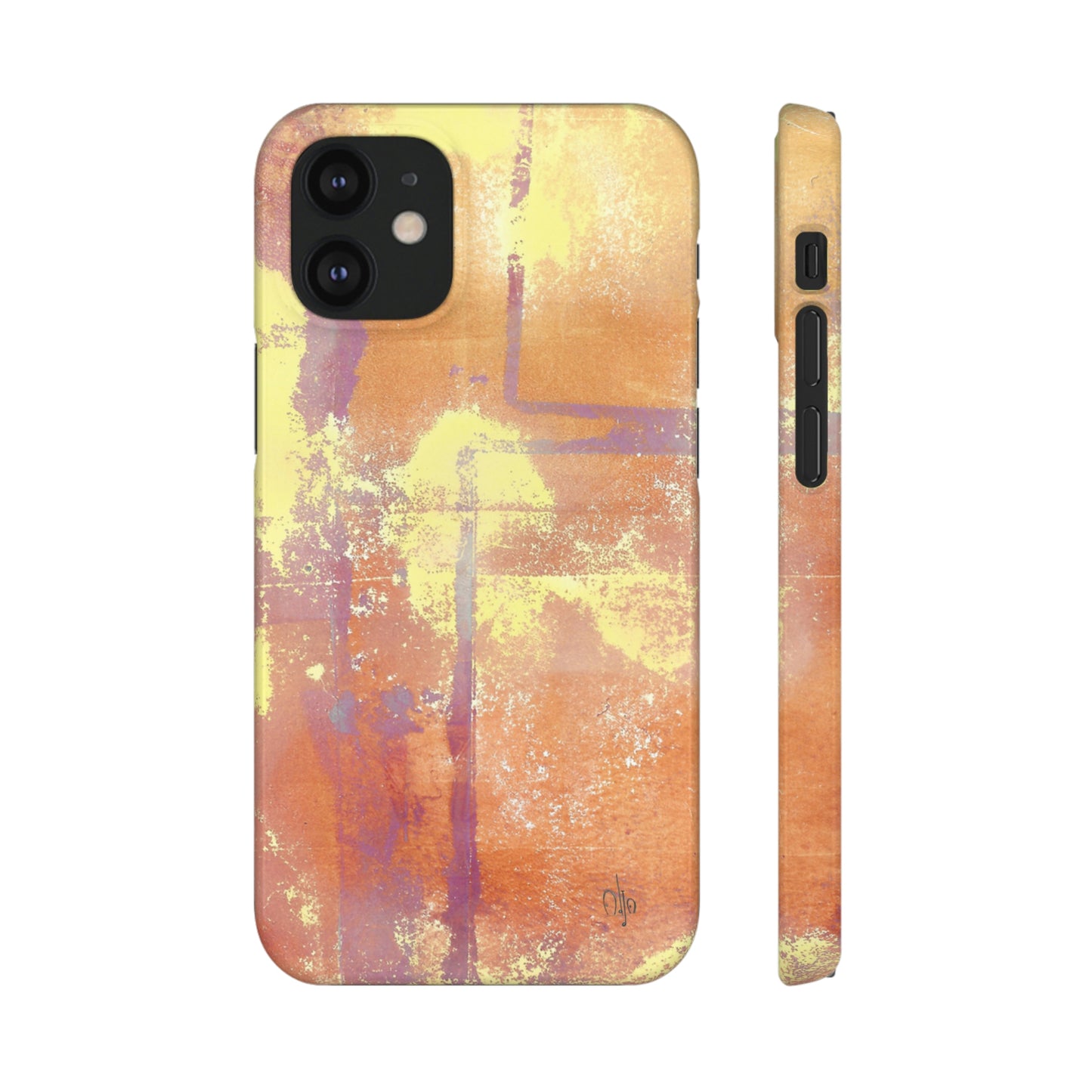 iPhone Samsung Galaxy Pixel5G Snap Case Phone Case Passionate Orange - Alja Design