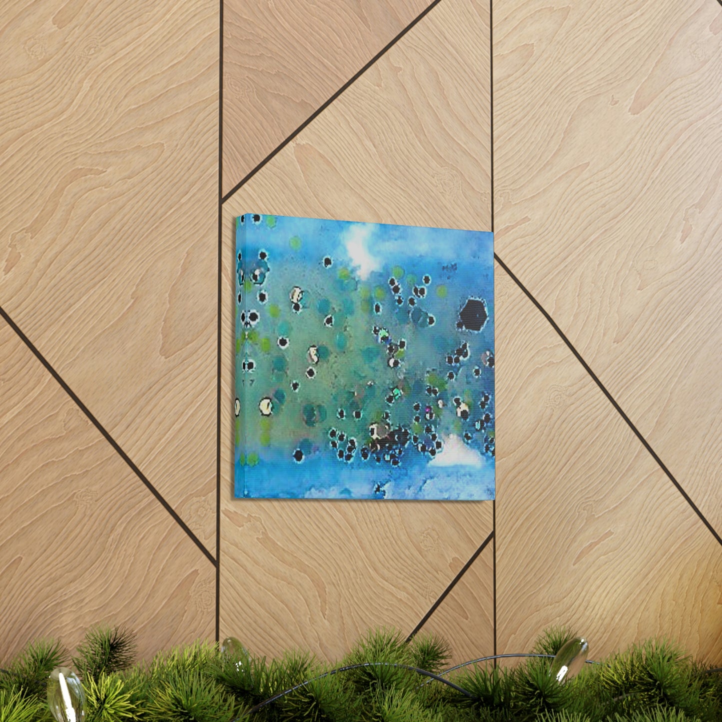 Fractal Blue 5 Canvas Print - Alja Design