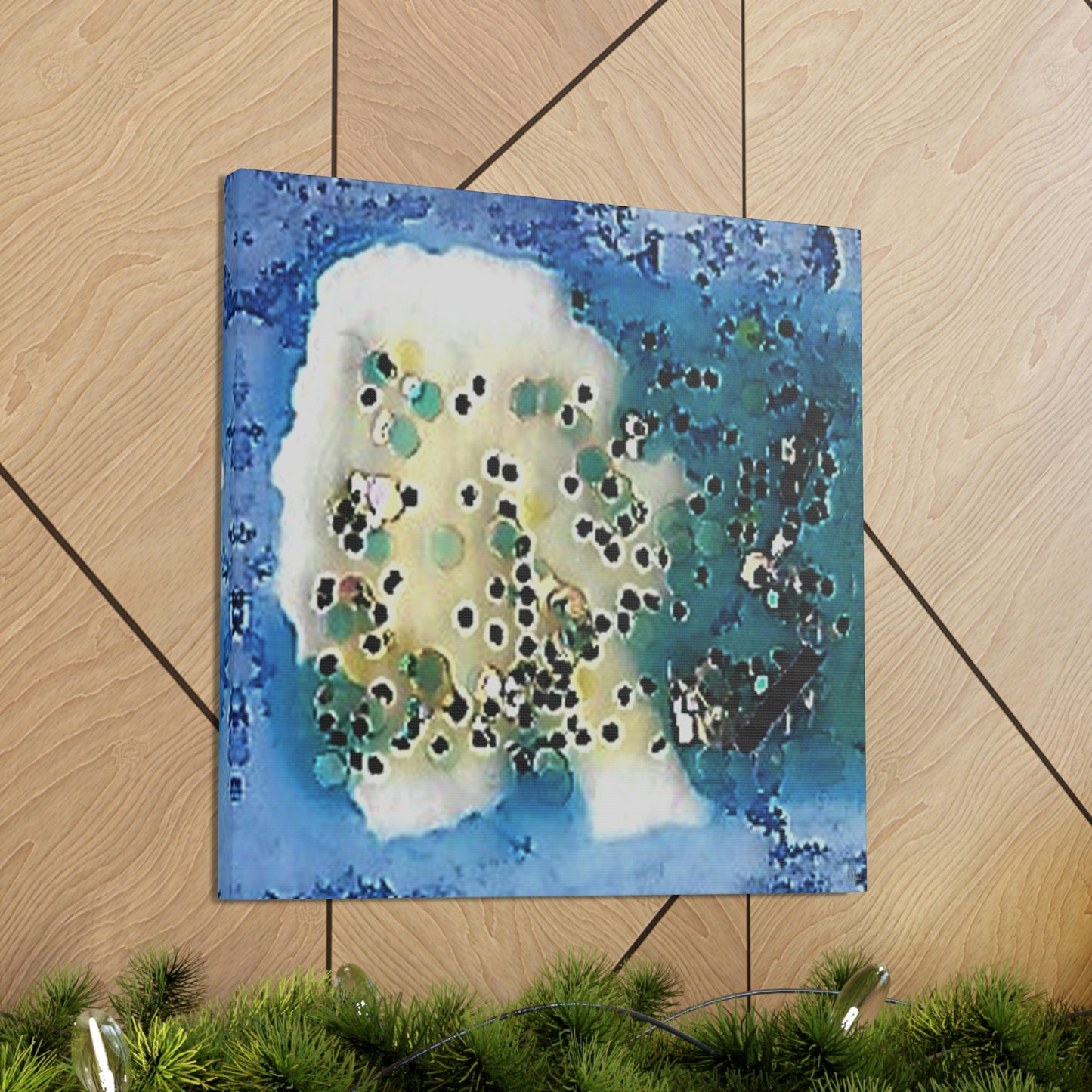 Fractal Blue 8 Canvas Print - Alja Design