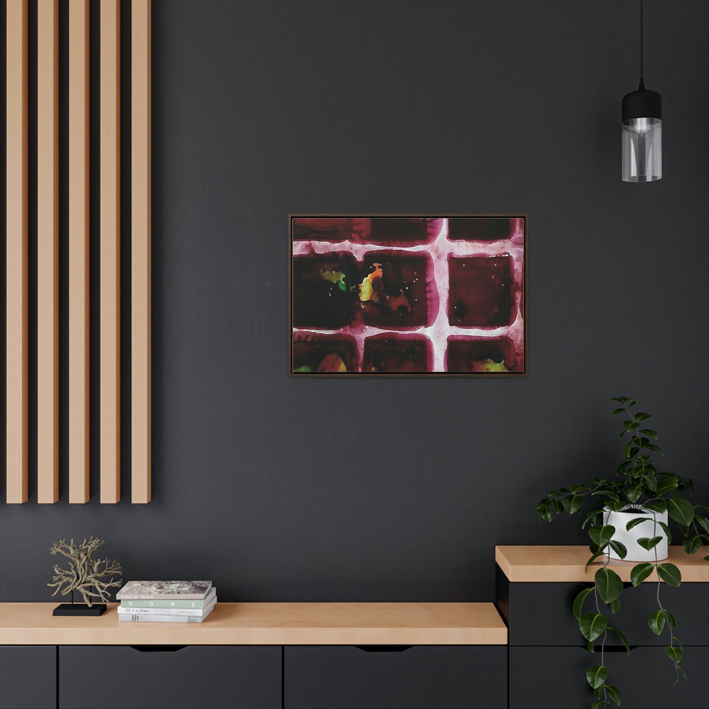 Off the Grid 10 Framed Canvas Print - Alja Design
