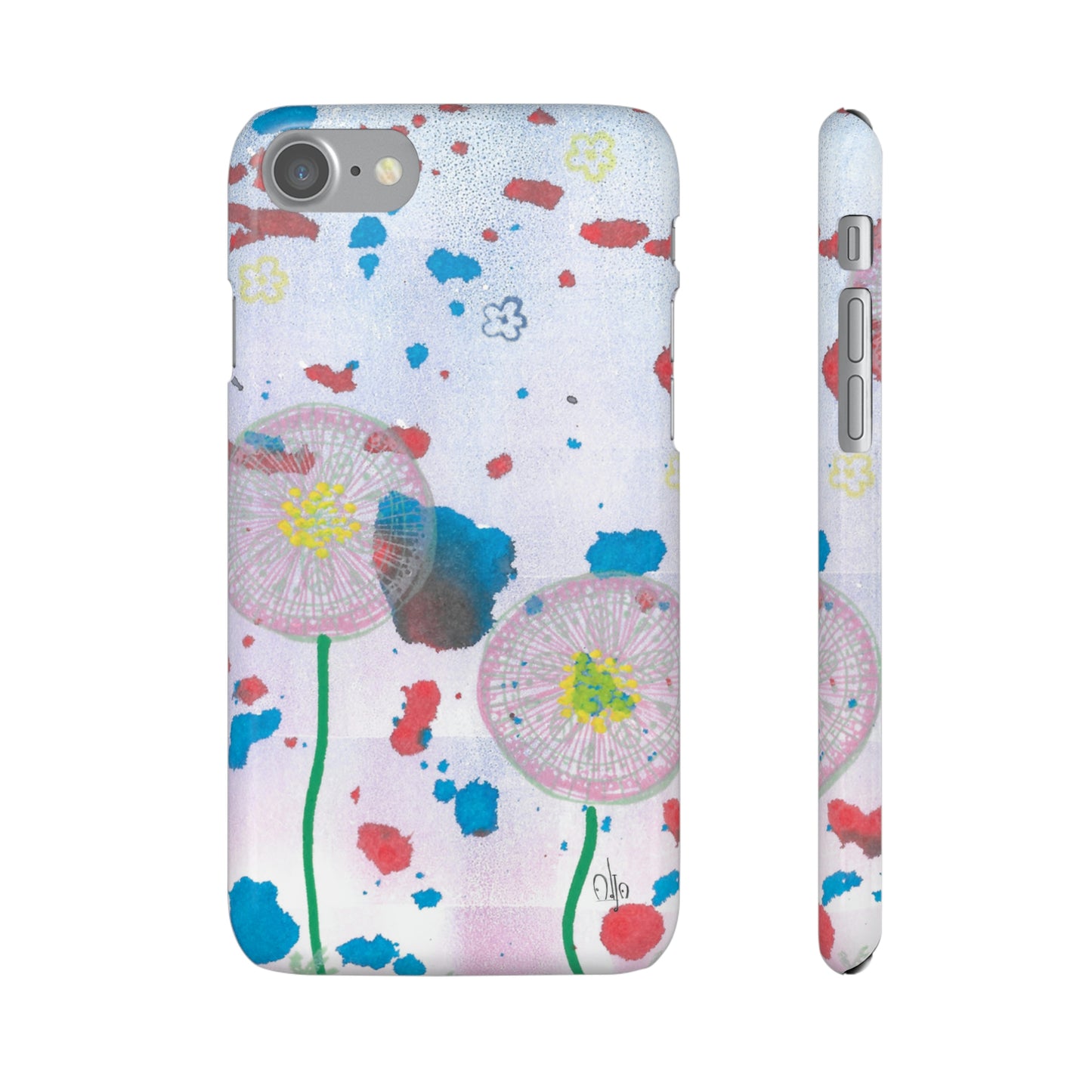 iPhone Samsung Galaxy Pixel5G Snap Case Phone Case Dandelion Party - Alja Design