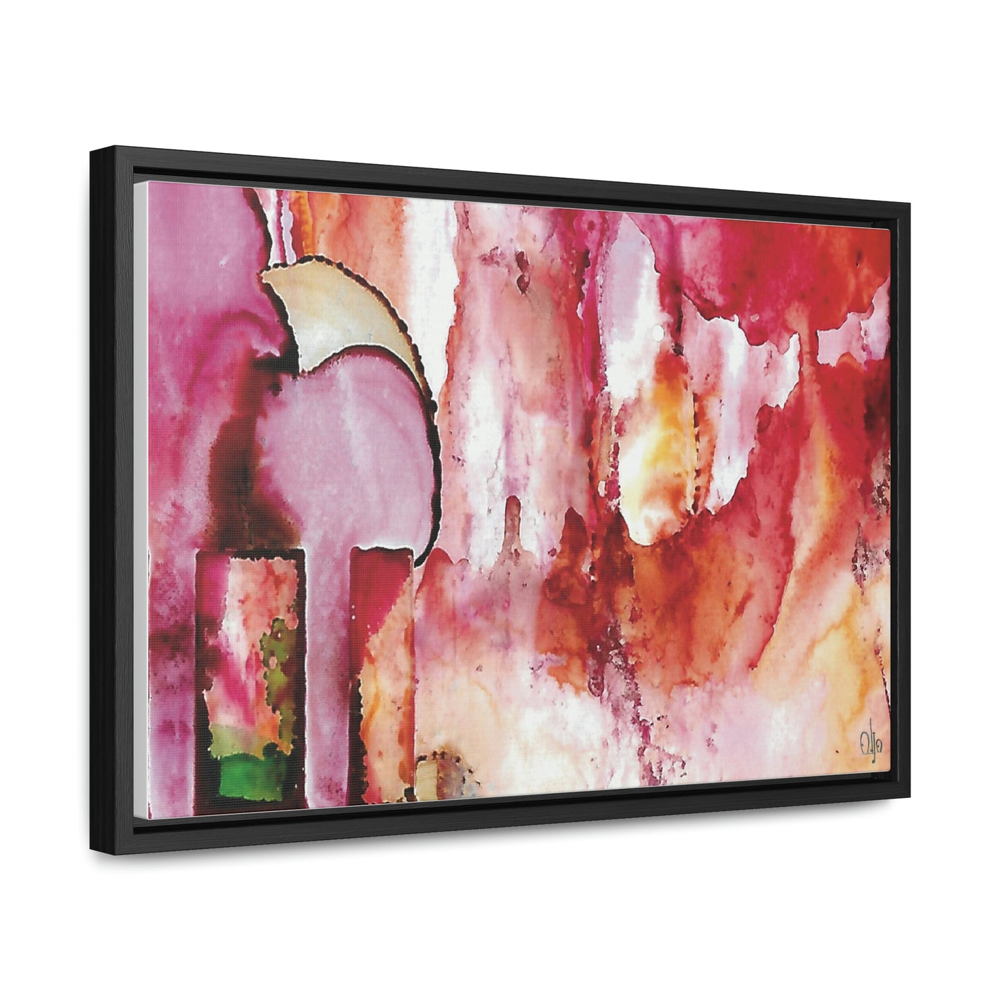 Off the Grid 6 Framed Canvas Print - Alja Design