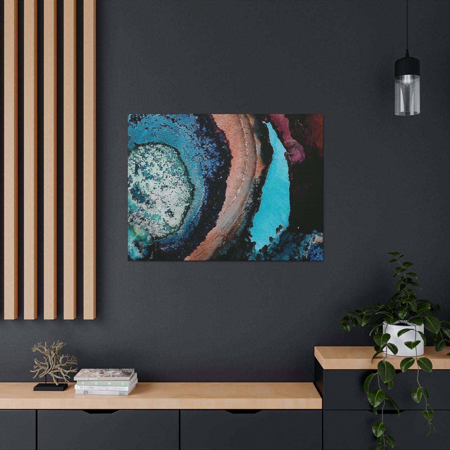 Inner Space 10 Canvas Print - Alja Design