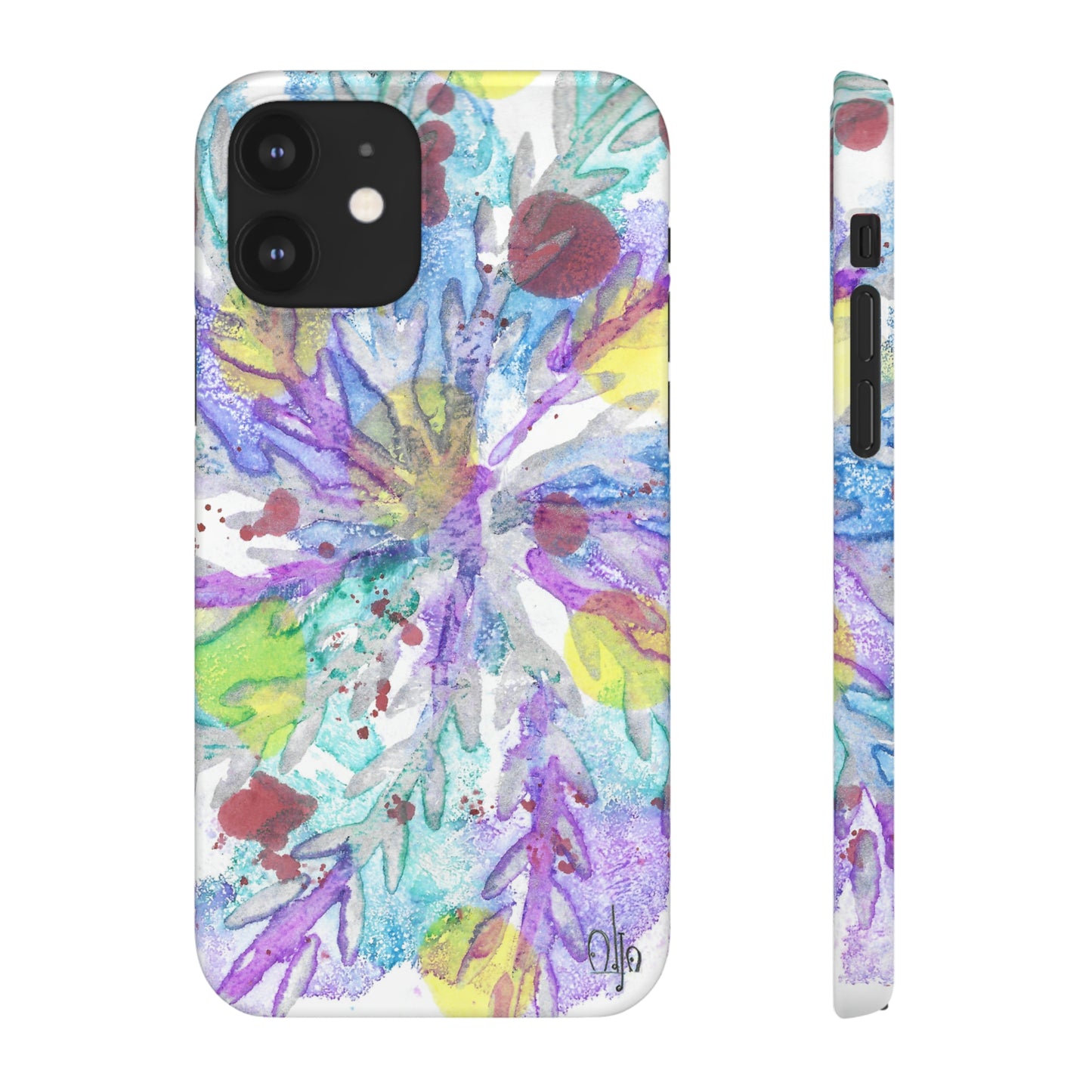 iPhone Samsung Galaxy Pixel5G Snap Case Phone Case Winter Colors - Alja Design