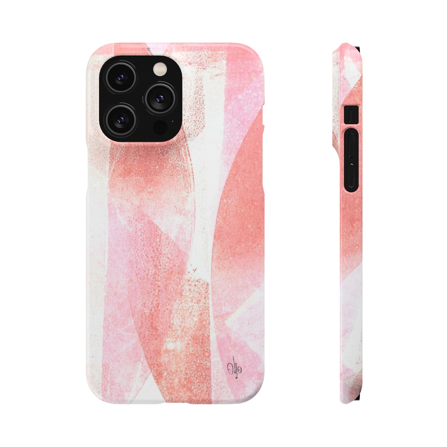 iPhone Samsung Galaxy Pixel5G Snap Case Phone Case Red Glass