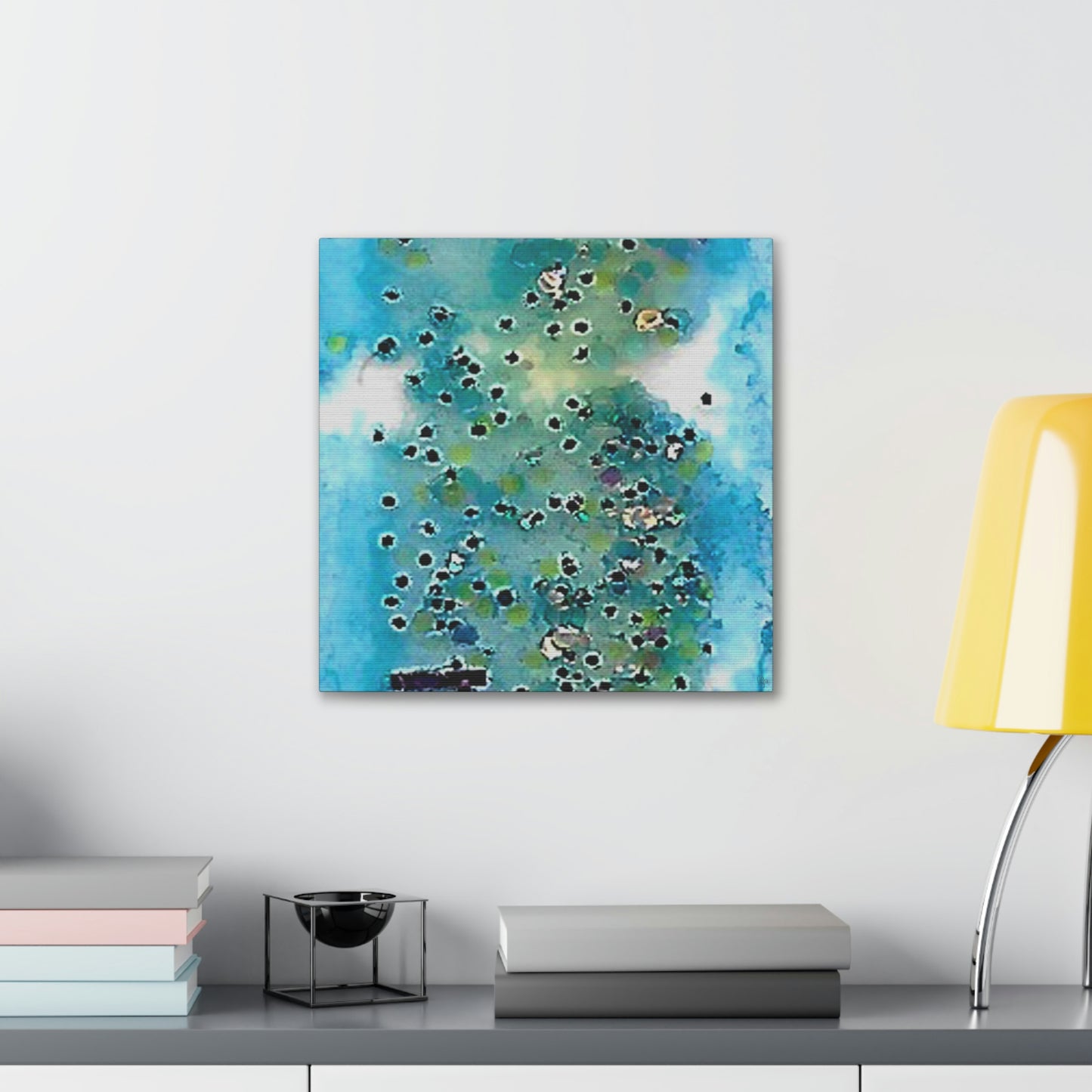 Fractal Blue 6 Canvas Print - Alja Design
