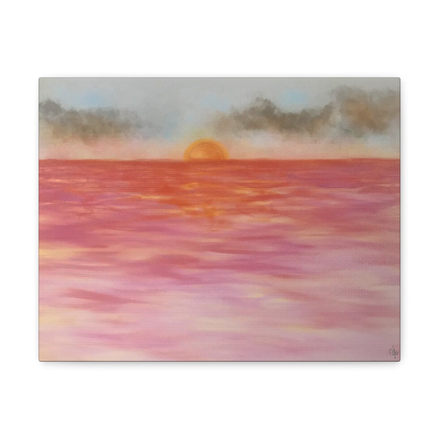 Red Sunset Canvas Print - Alja Design