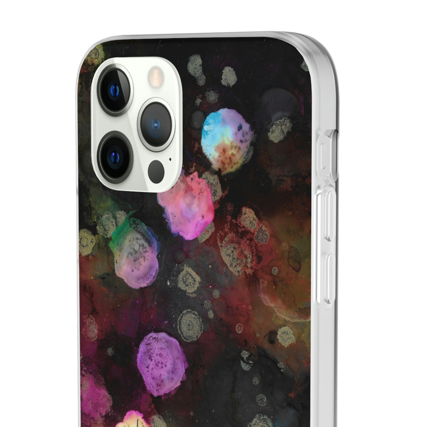 iPhone and Samsung Galaxy Flexi Phone Case Black Space - Alja Design