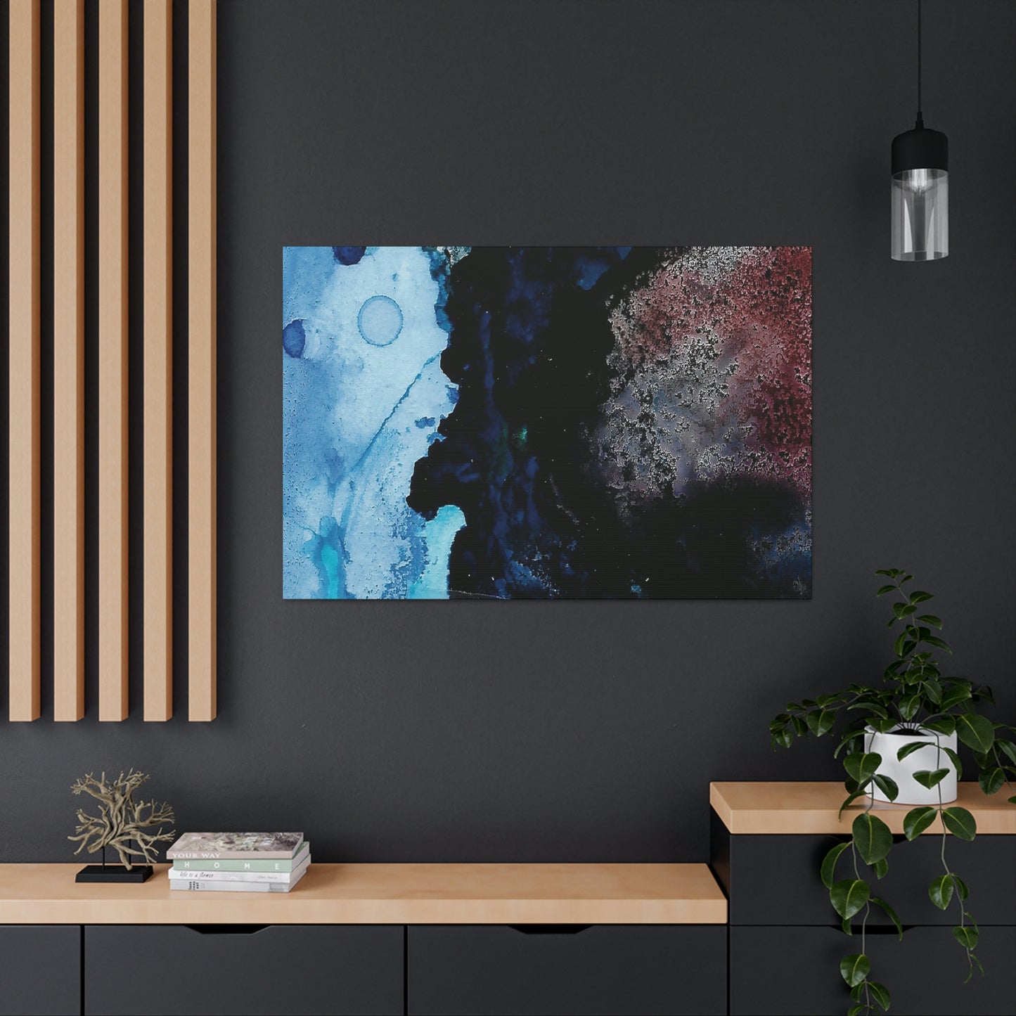 Inner Space 9 Canvas Print - Alja Design