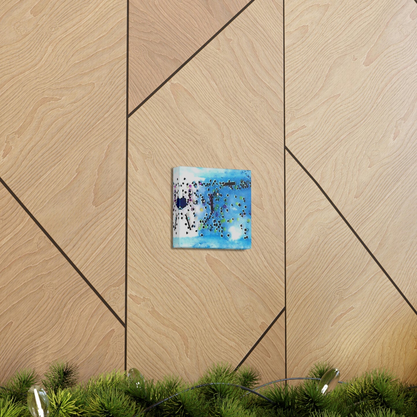 Fractal Blue 4 Canvas Print - Alja Design