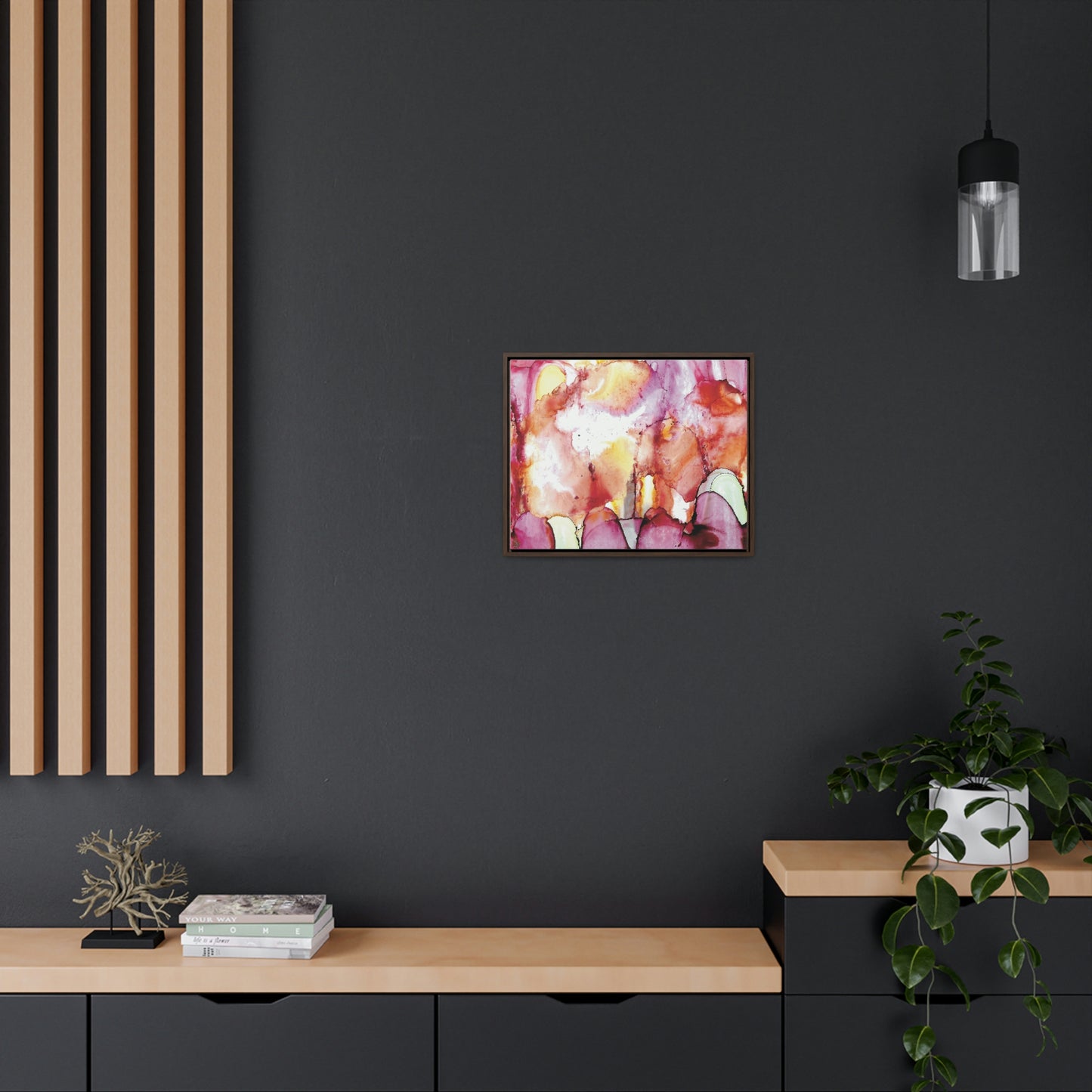 Off the Grid 12 Framed Canvas Print - Alja Design