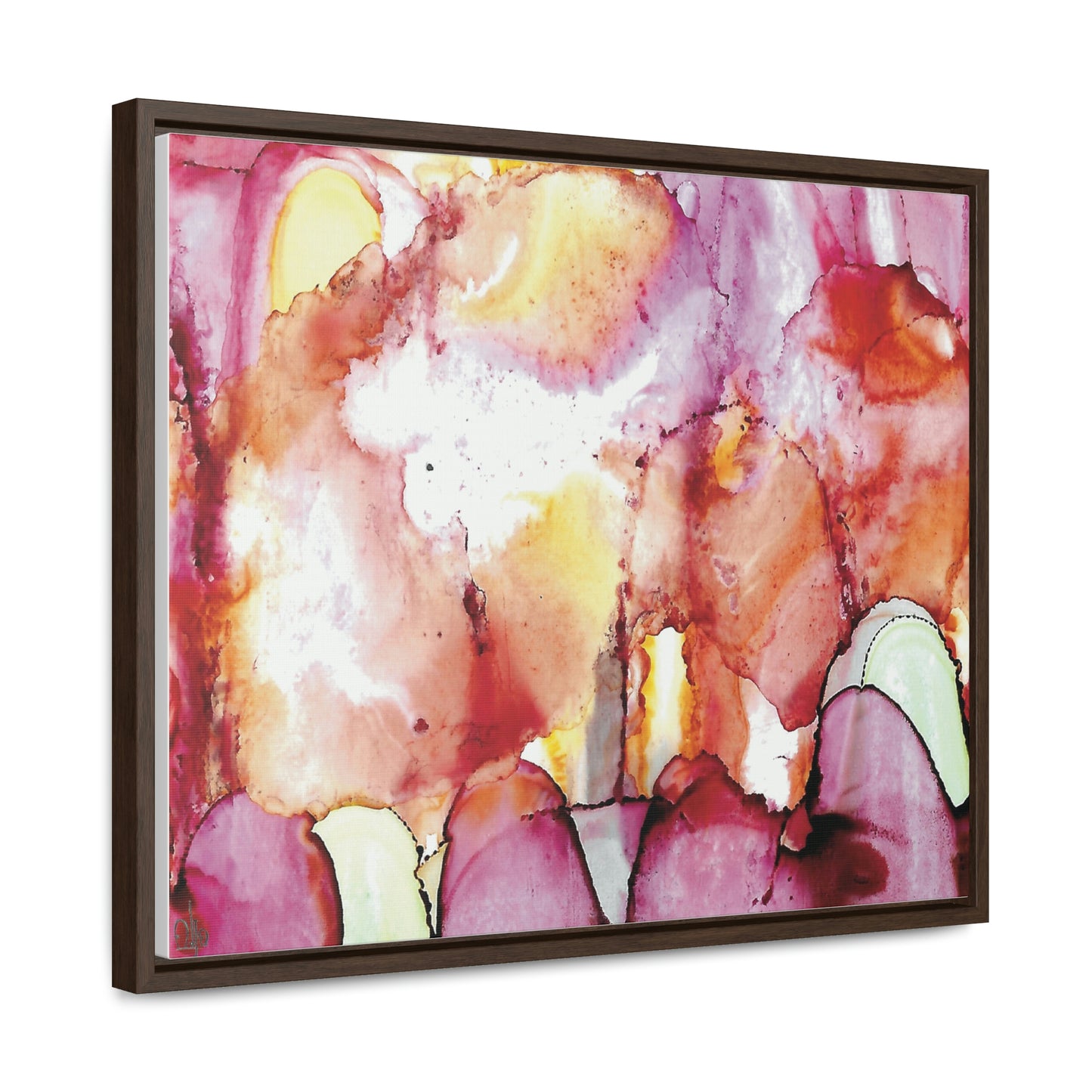 Off the Grid 12 Framed Canvas Print - Alja Design