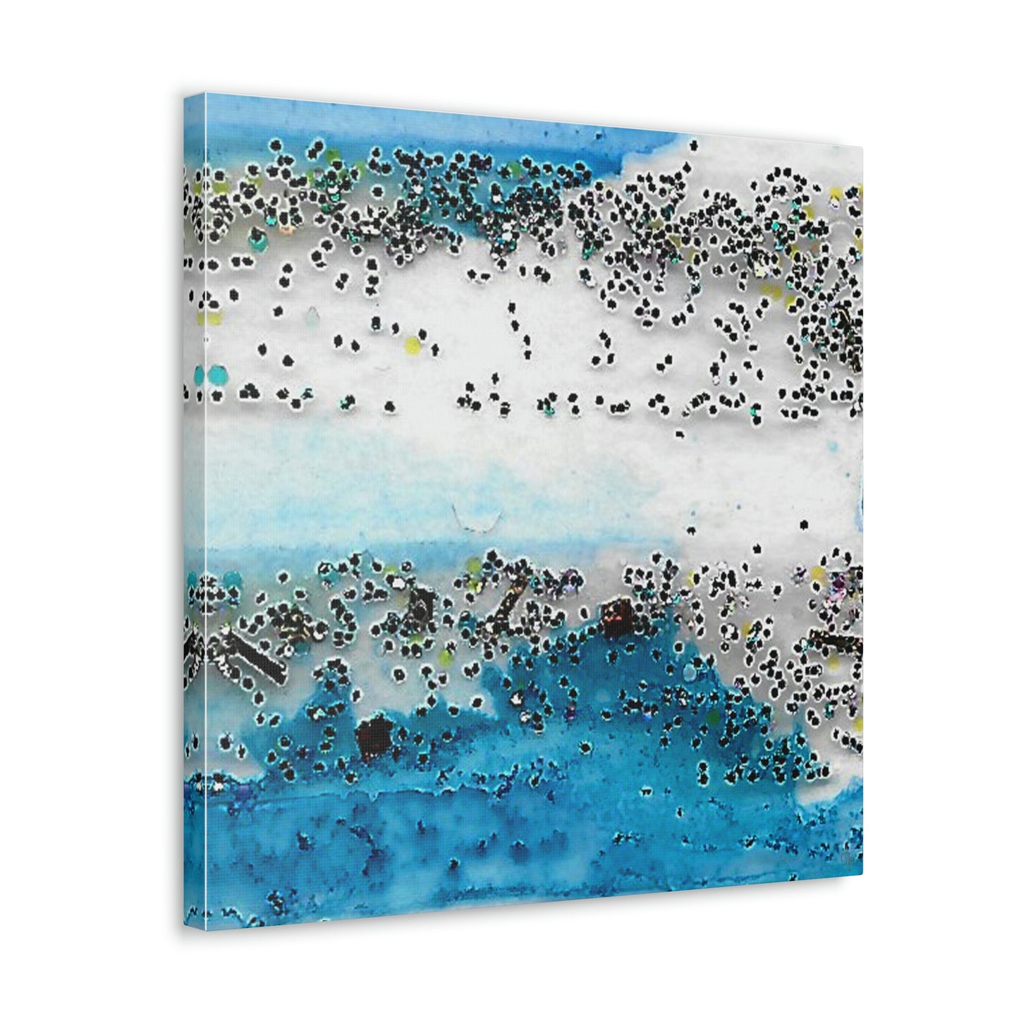 Fractal Blue 7 Canvas Print - Alja Design