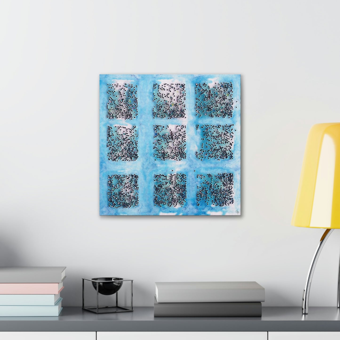 Fractal Blue 15 Canvas Print - Alja Design