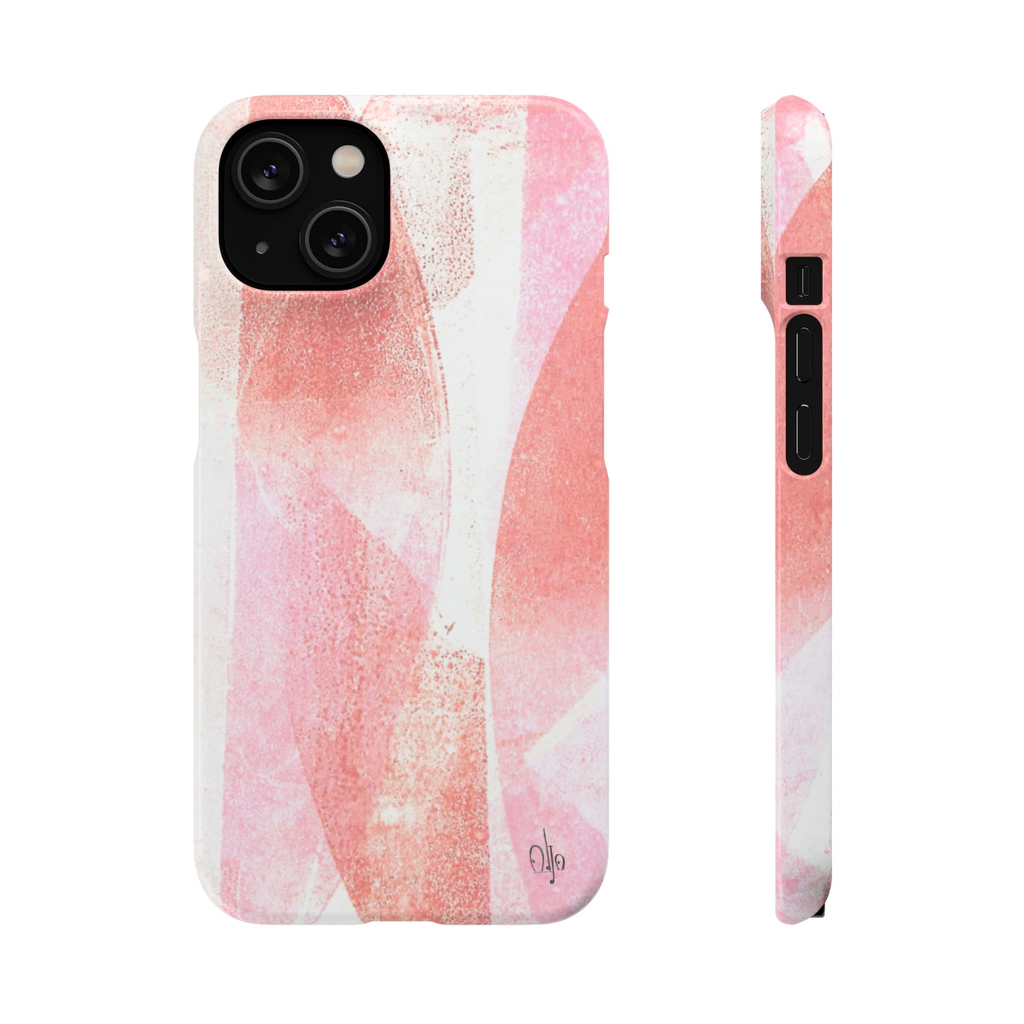 iPhone Samsung Galaxy Pixel5G Snap Case Phone Case Red Glass