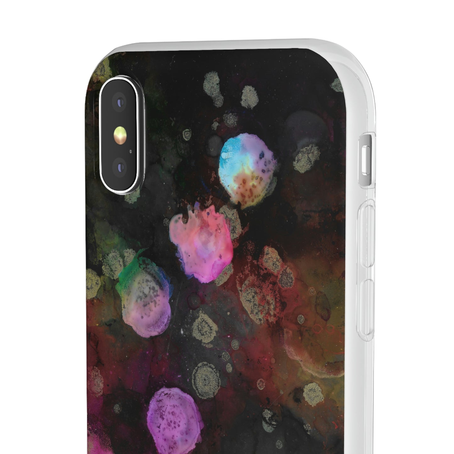 iPhone and Samsung Galaxy Flexi Phone Case Black Space - Alja Design
