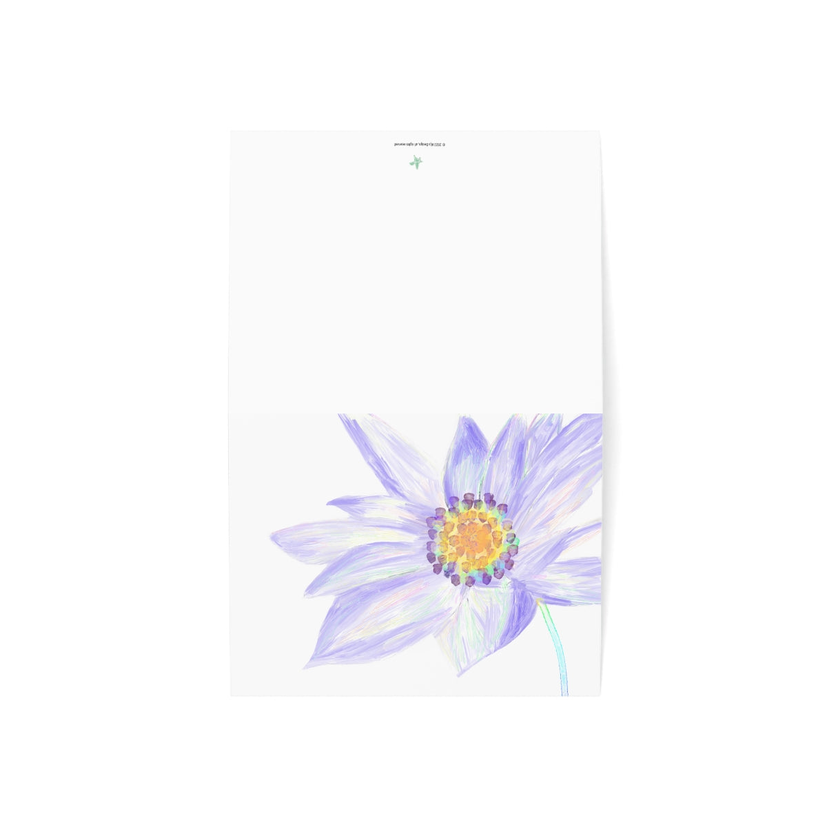 Clematis Folded Greeting Card