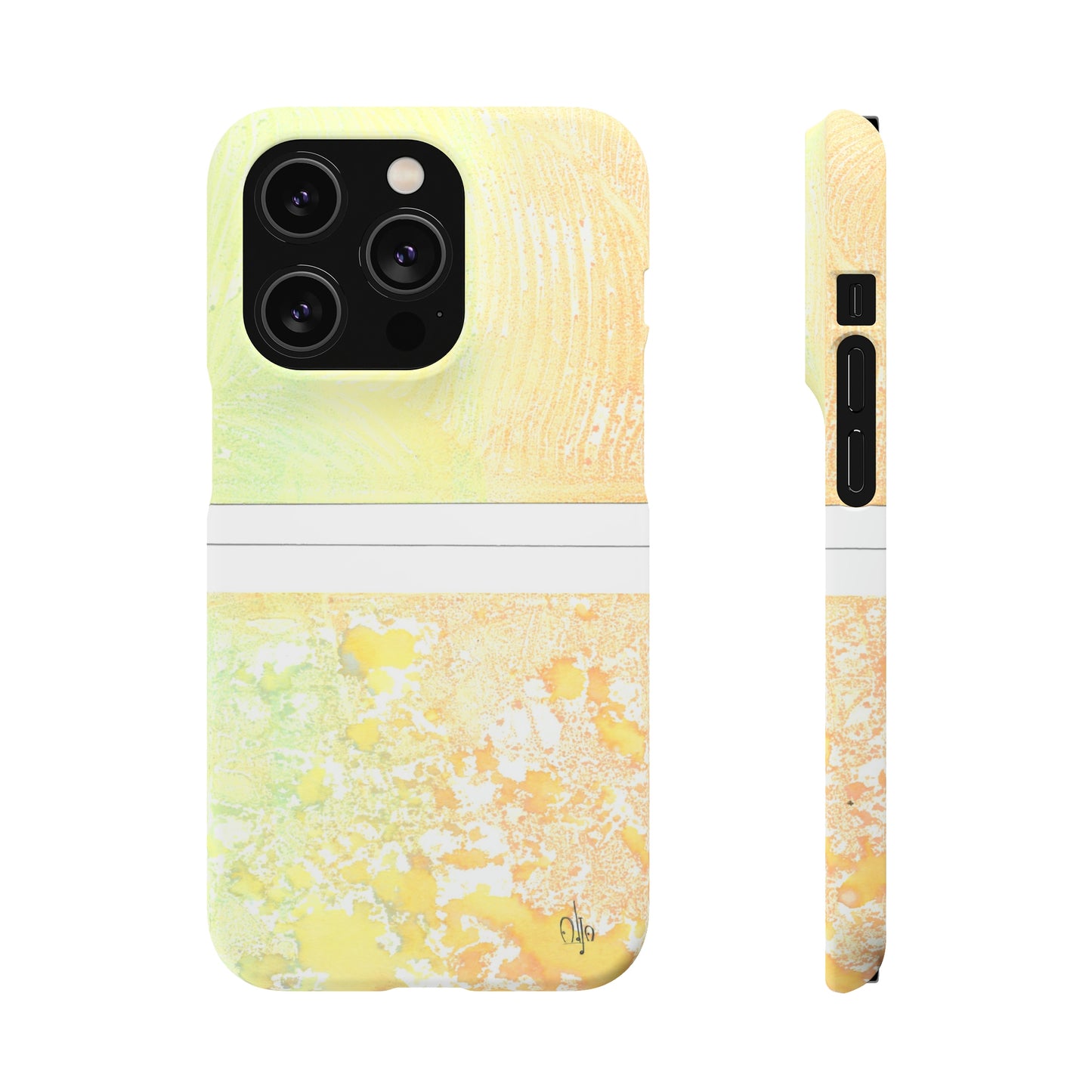 iPhone Samsung Galaxy Pixel5G Snap Case Phone Case Piña Colada with Tropical Waves - Alja Design