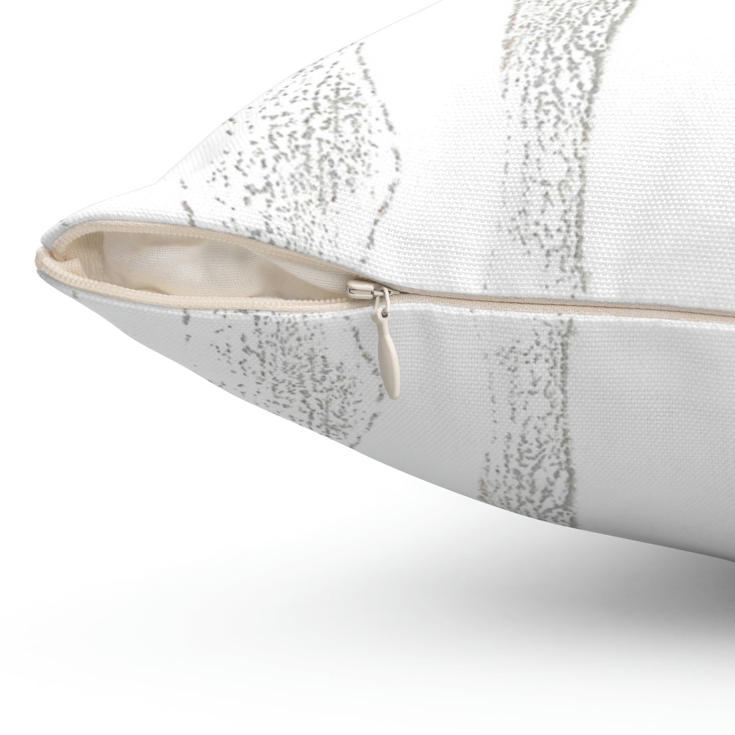 Silver Stripes Square Pillow - Alja Design