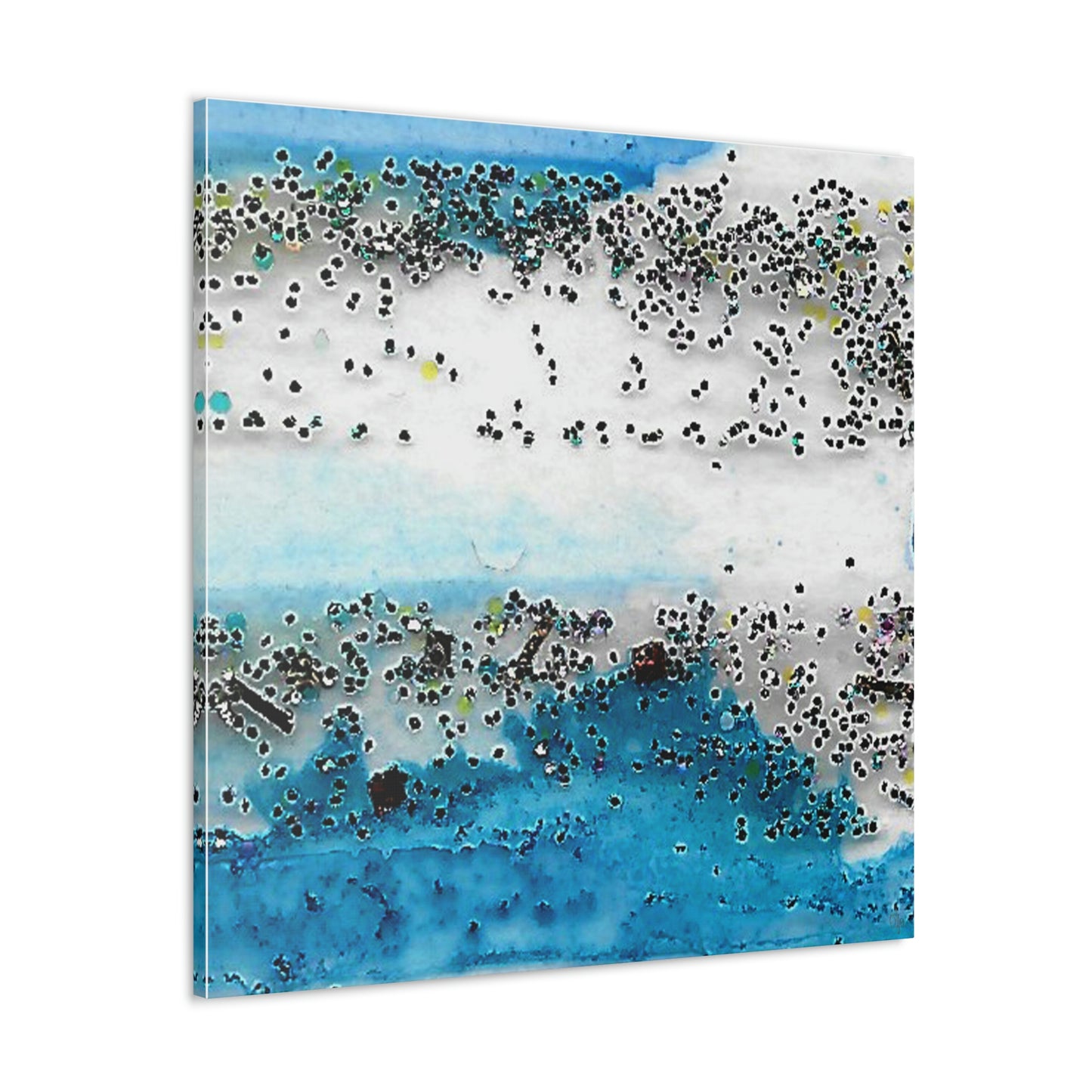 Fractal Blue 7 Canvas Print - Alja Design